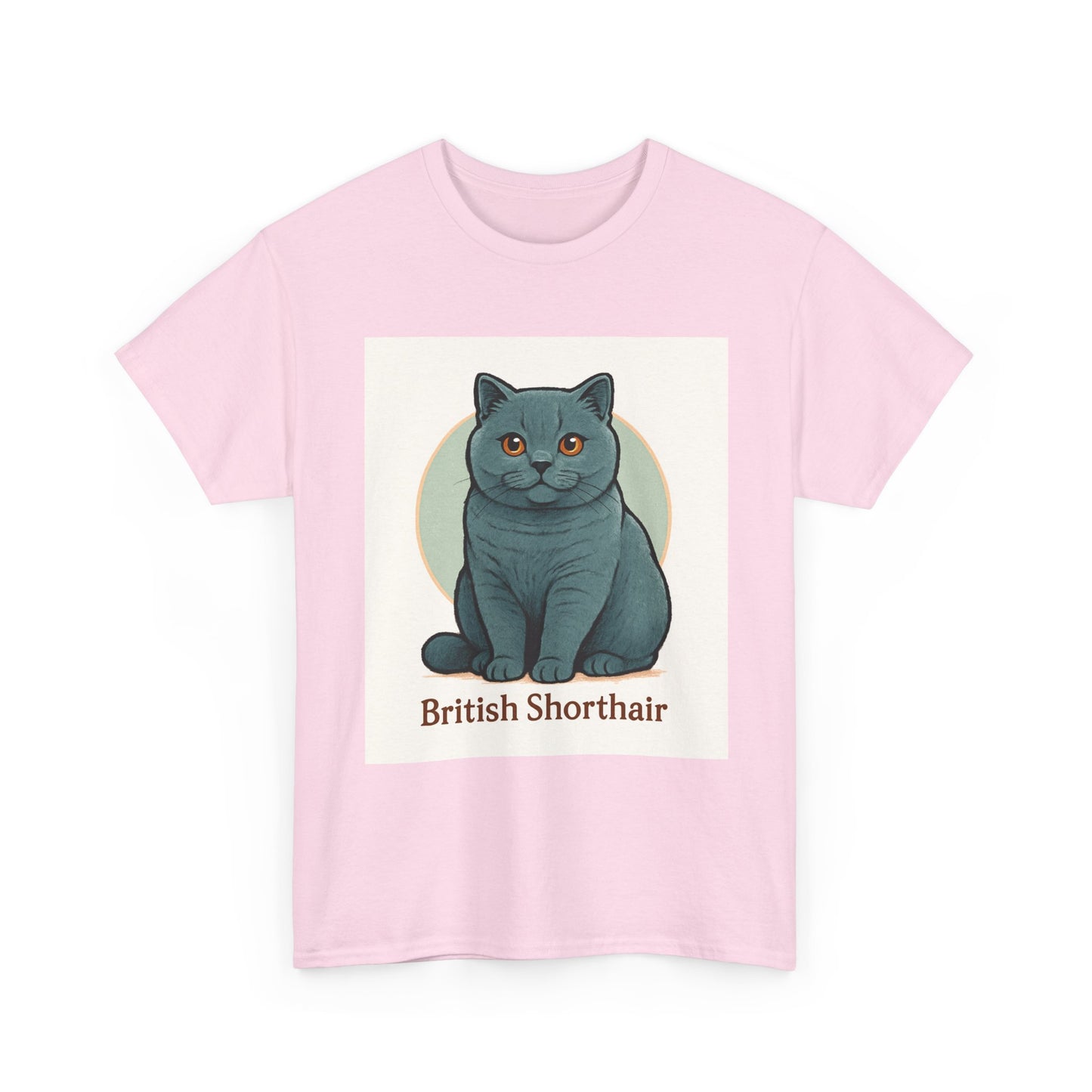 British Shorthair Cat Tee, Unisex Cotton T-Shirt, Cute Pet Lover Gift, Animal Lover Apparel, Cat Mom Shirt, Unique Birthday Present