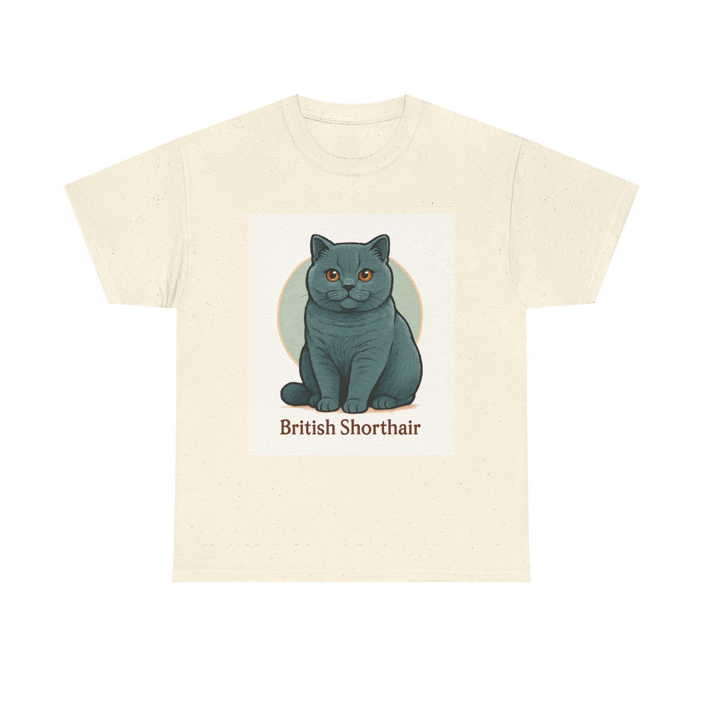 British Shorthair Cat Tee, Unisex Cotton T-Shirt, Cute Pet Lover Gift, Animal Lover Apparel, Cat Mom Shirt, Unique Birthday Present