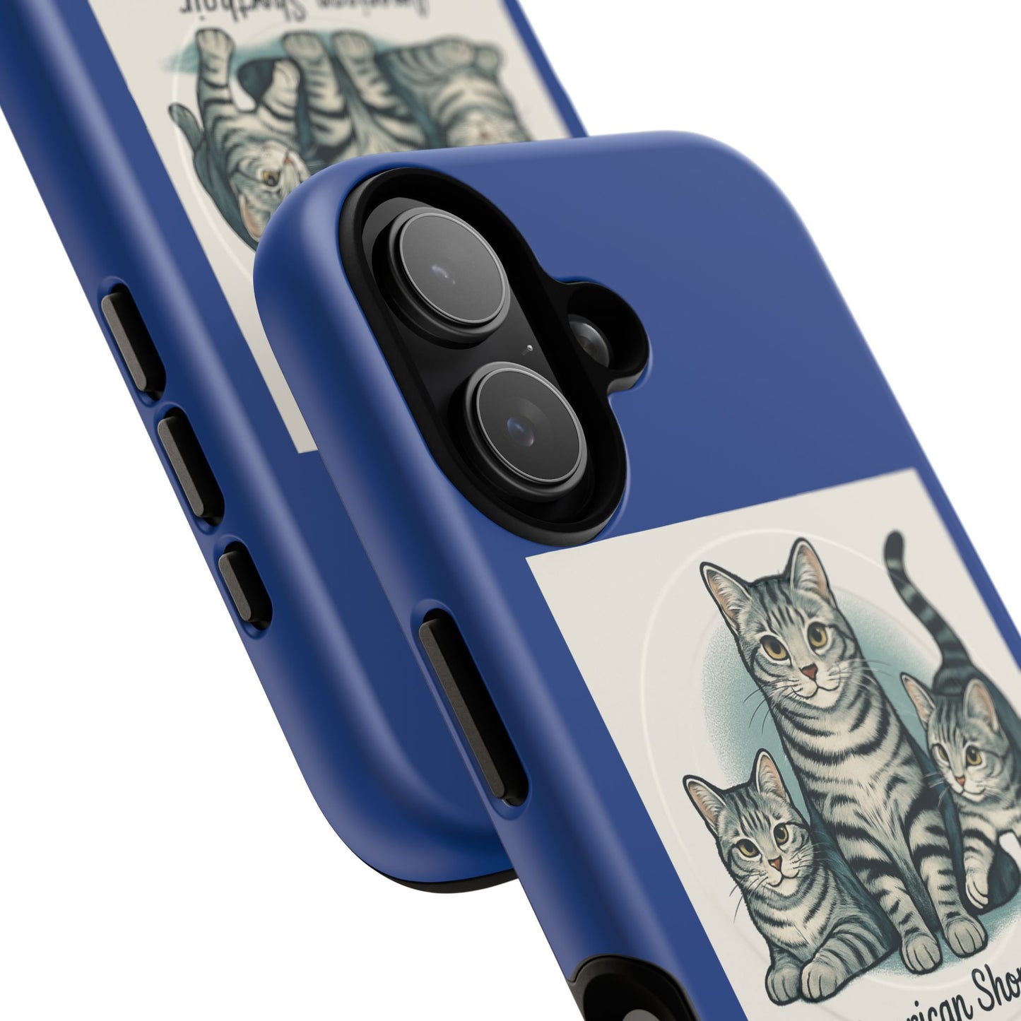 Cat Lover Tough Magnetic Case | American Shorthair Design, Smartphone Accessory, Gift for Pet Owners, Durable Phone Case, Cute Design