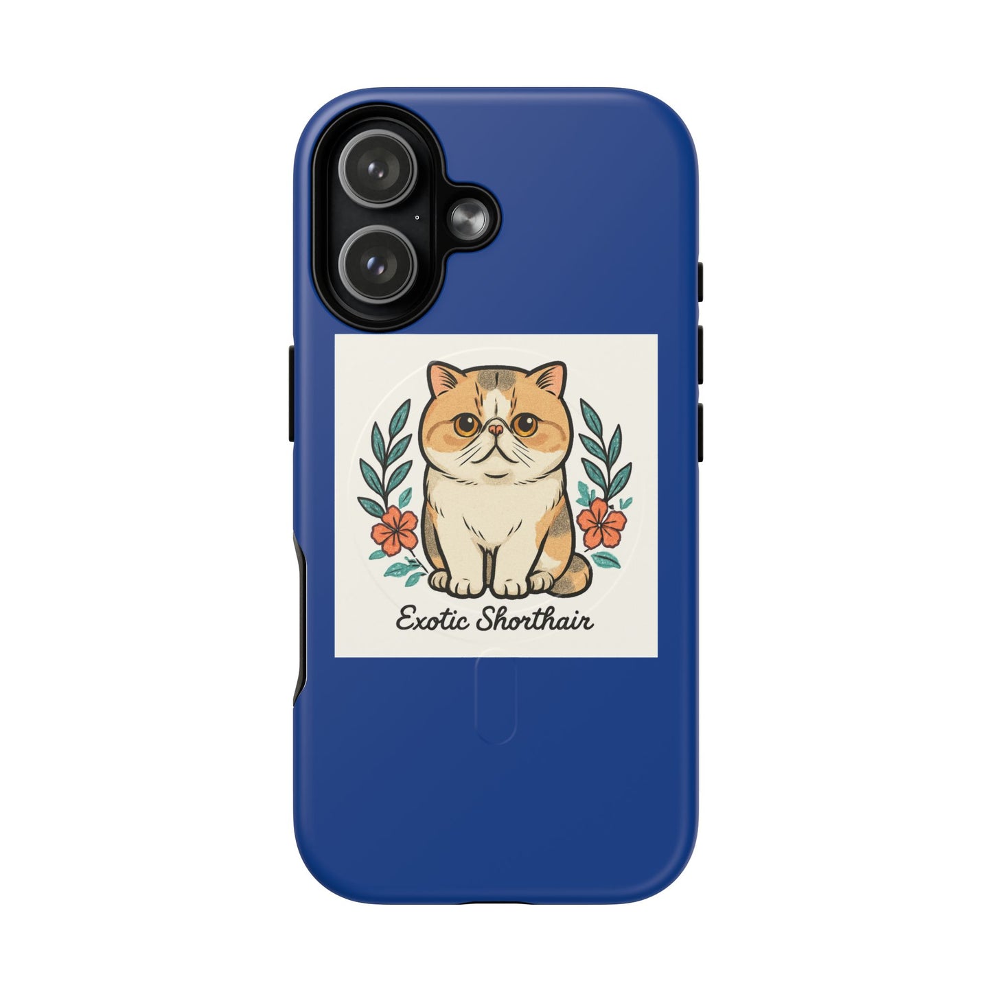 Cat Lover Tough Magnetic Phone Case, Exotic Shorthair Pet Case, Cute Cat Accessory, Gift for Cat Owners, Durable Phone Cover
