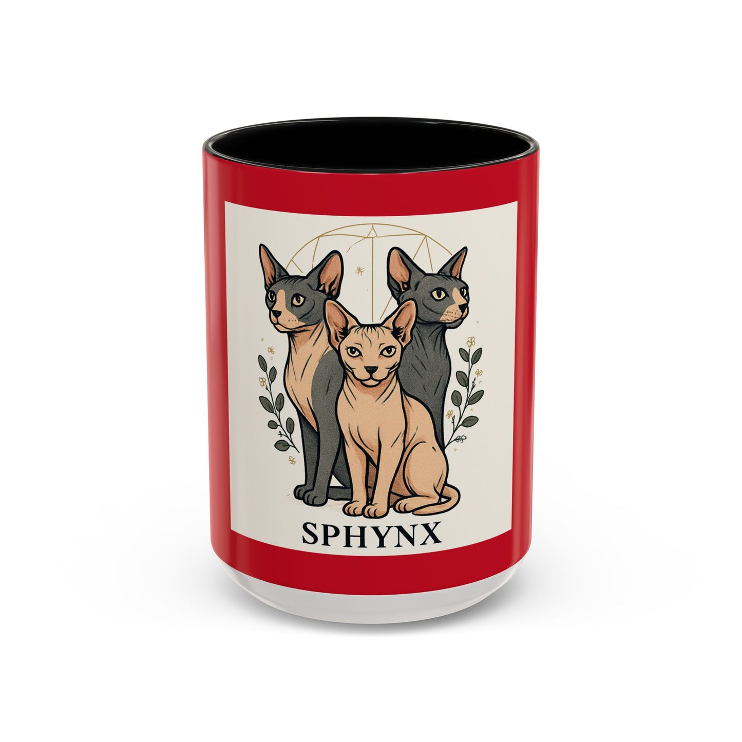Sphynx Cat Accent Coffee Mug | Cat Lover Gift, Unique Kitchen Decor, Sphynx Breed Mug, Animal Lover Coffee Cup, Pet Owner Present