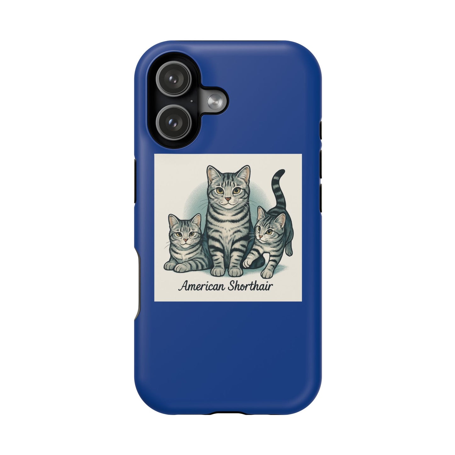 American Shorthair Cat Phone Case, Cute Cat Lover Gift, Magnetic Impact-Resistant Cases for Pet Owners, Birthday, Holidays