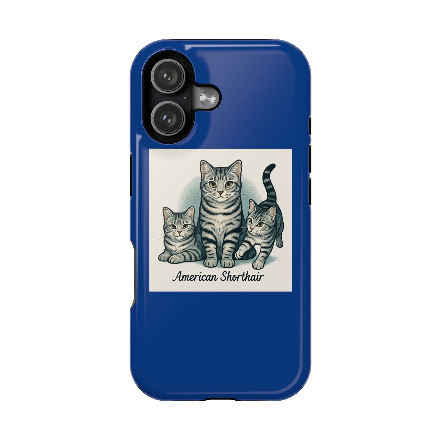 American Shorthair Cat Phone Case, Cute Cat Lover Gift, Magnetic Impact-Resistant Cases for Pet Owners, Birthday, Holidays