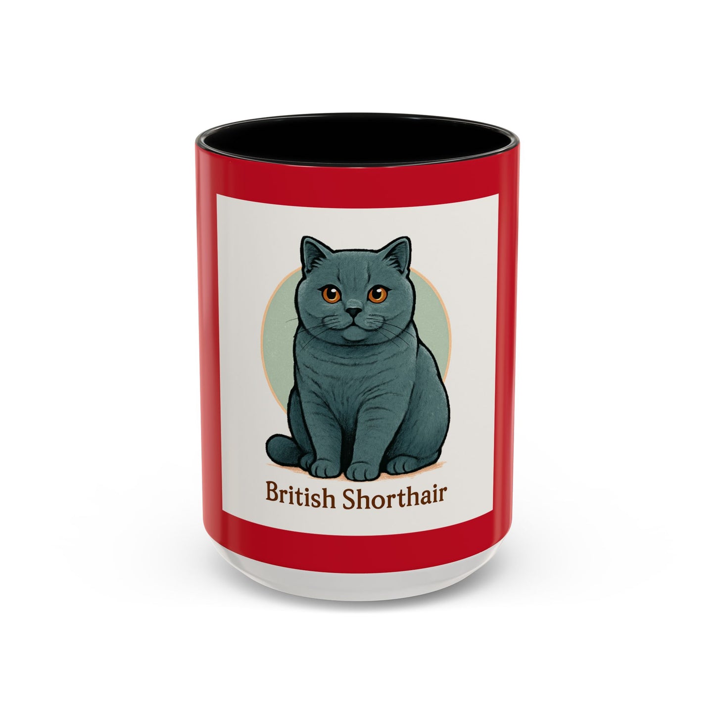 British Shorthair Accent Coffee Mug | Cute Cat Mug for Cat Lovers | Unique Gift for Pet Owners, Birthday, Christmas, Home, Office