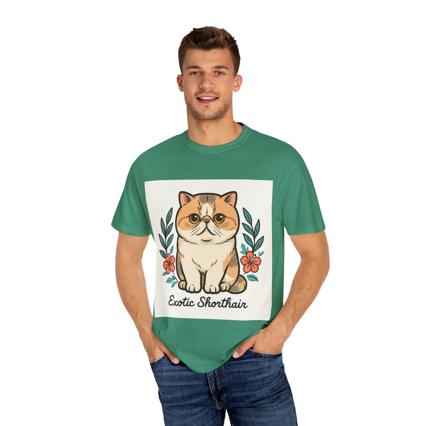 Exotic Shorthair Cat T-Shirt, Cute Cat Lover Gift, Vintage Style Tee, Animal Lover Apparel, Gift for Pet Owners, Birthday Gift