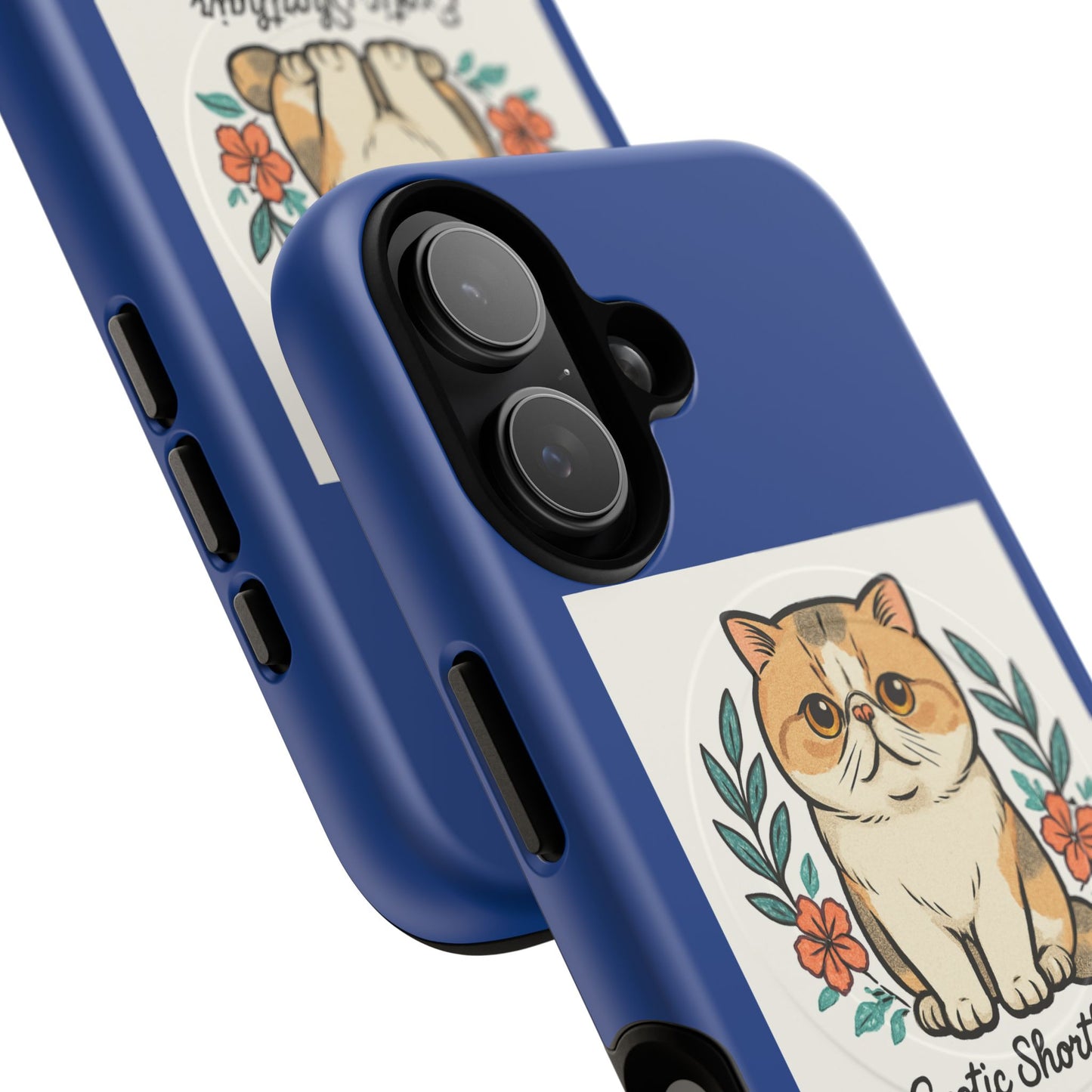 Cat Lover Tough Magnetic Phone Case, Exotic Shorthair Pet Case, Cute Cat Accessory, Gift for Cat Owners, Durable Phone Cover