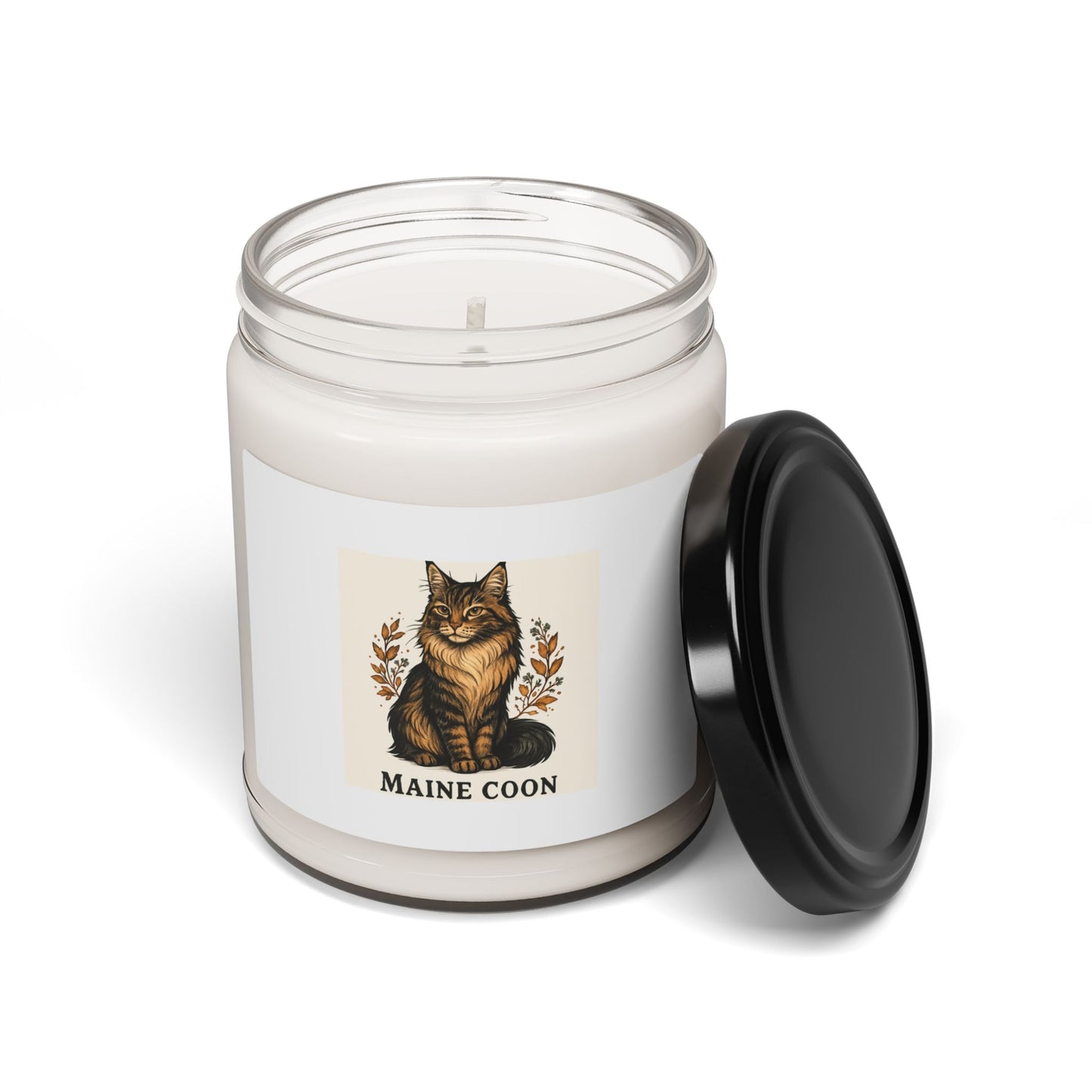 Maine Coon Scented Soy Candle, Pet Lover Gift, Cozy Aroma, Home Decor, Cat Lover Candle, Relaxation Gift, Decorative Candle