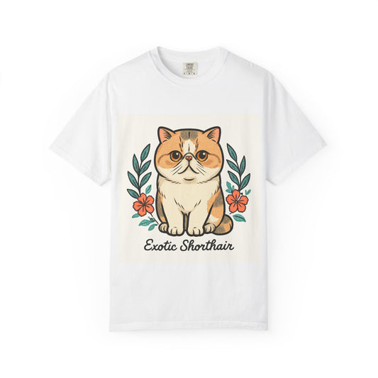 Exotic Shorthair Cat T-Shirt, Cute Cat Lover Gift, Vintage Style Tee, Animal Lover Apparel, Gift for Pet Owners, Birthday Gift