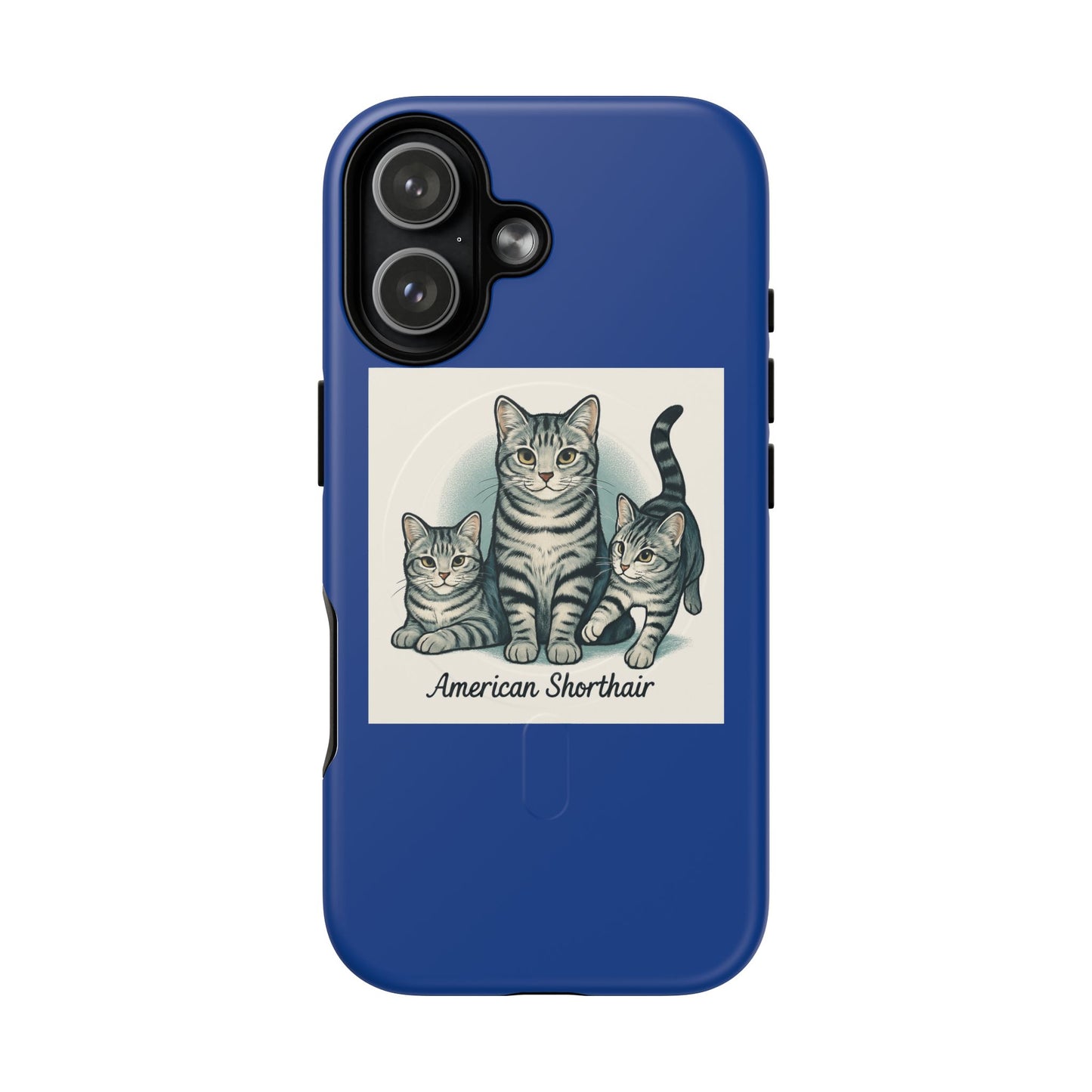 Cat Lover Tough Magnetic Case | American Shorthair Design, Smartphone Accessory, Gift for Pet Owners, Durable Phone Case, Cute Design