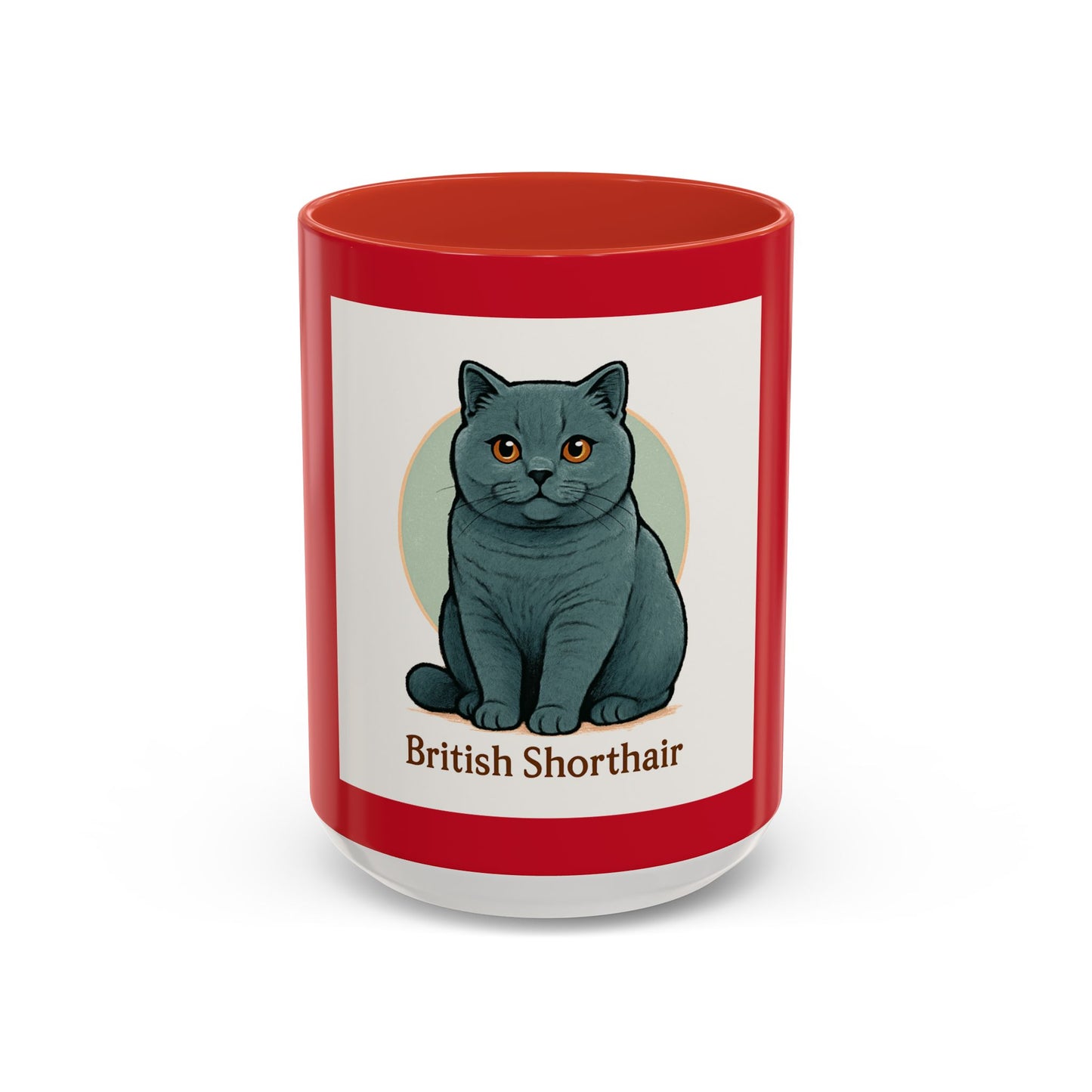 British Shorthair Accent Coffee Mug | Cute Cat Mug for Cat Lovers | Unique Gift for Pet Owners, Birthday, Christmas, Home, Office