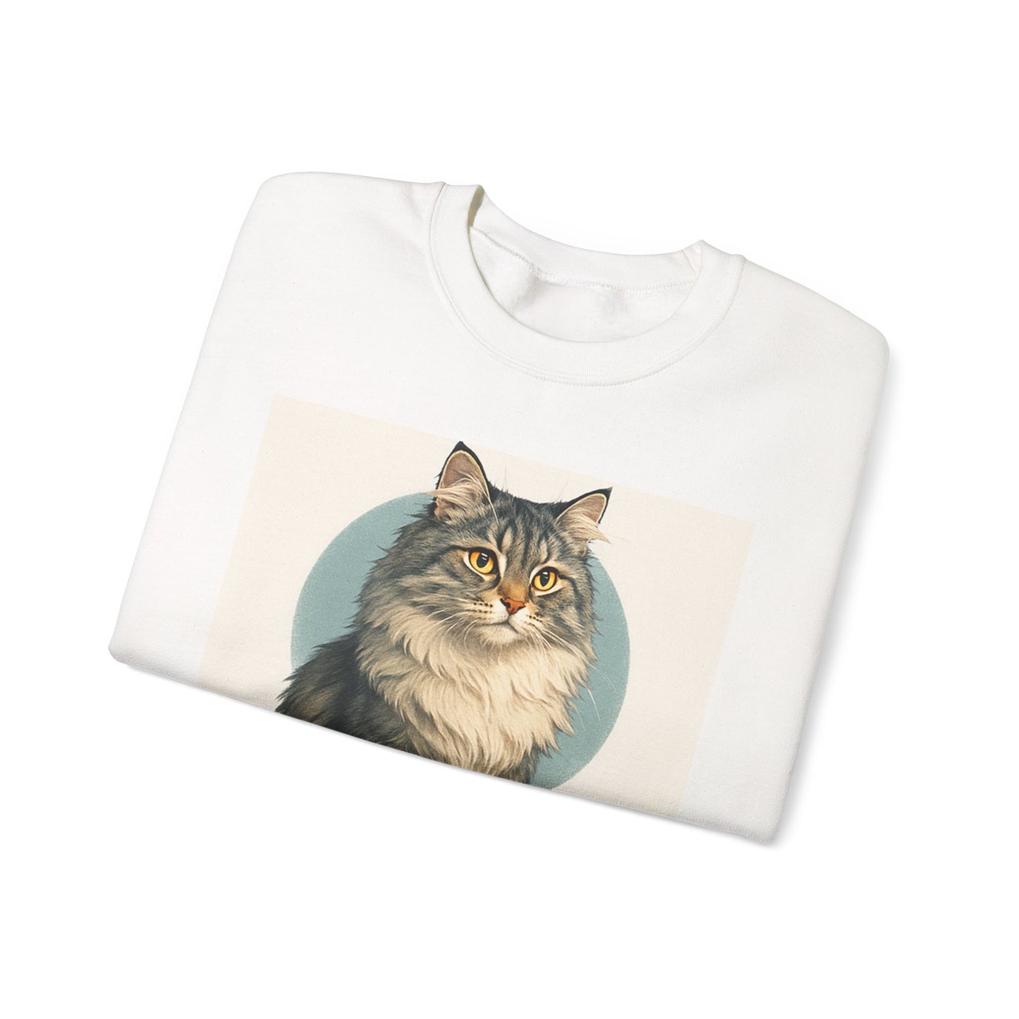 Siberian Cat Sweatshirt, Cozy Crewneck, Pet Lover Gift, Cat Apparel, Animal Lover Sweatshirt, Fall/Winter Fashion