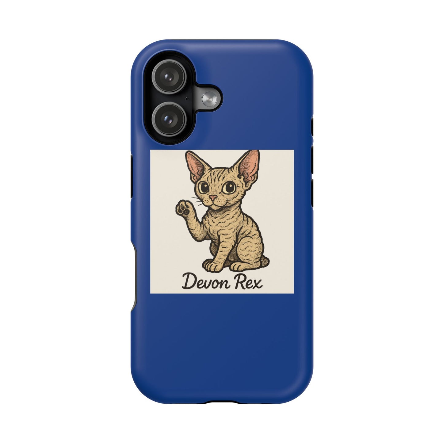 Devon Rex Cat Magnetic Case, Cat Lover Gift, Impact-Resistant Phone Cover, Cute Pet Accessory, Unique Animal Design
