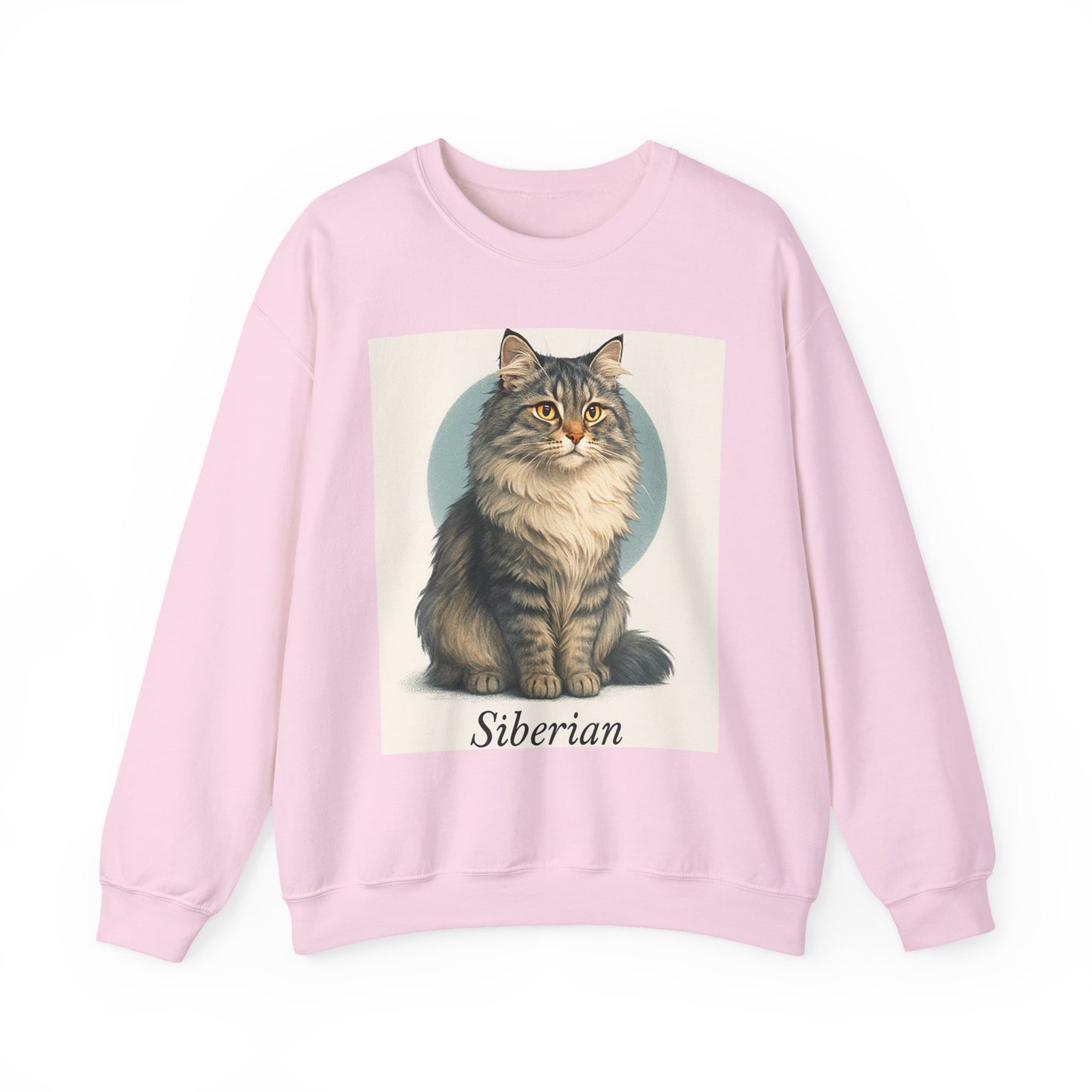 Siberian Cat Sweatshirt, Cozy Crewneck, Pet Lover Gift, Cat Apparel, Animal Lover Sweatshirt, Fall/Winter Fashion