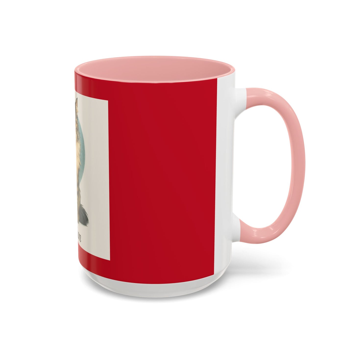 Siberian Cat Accent Coffee Mug, Unique Cat Lover Gift, Black Handle Mug, Animal Art, 11oz & 15oz Coffee Cup