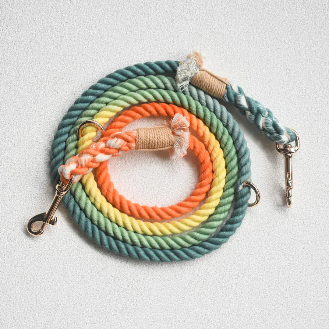 HANDS FREE DOG ROPE LEASH - FOREST SHADE