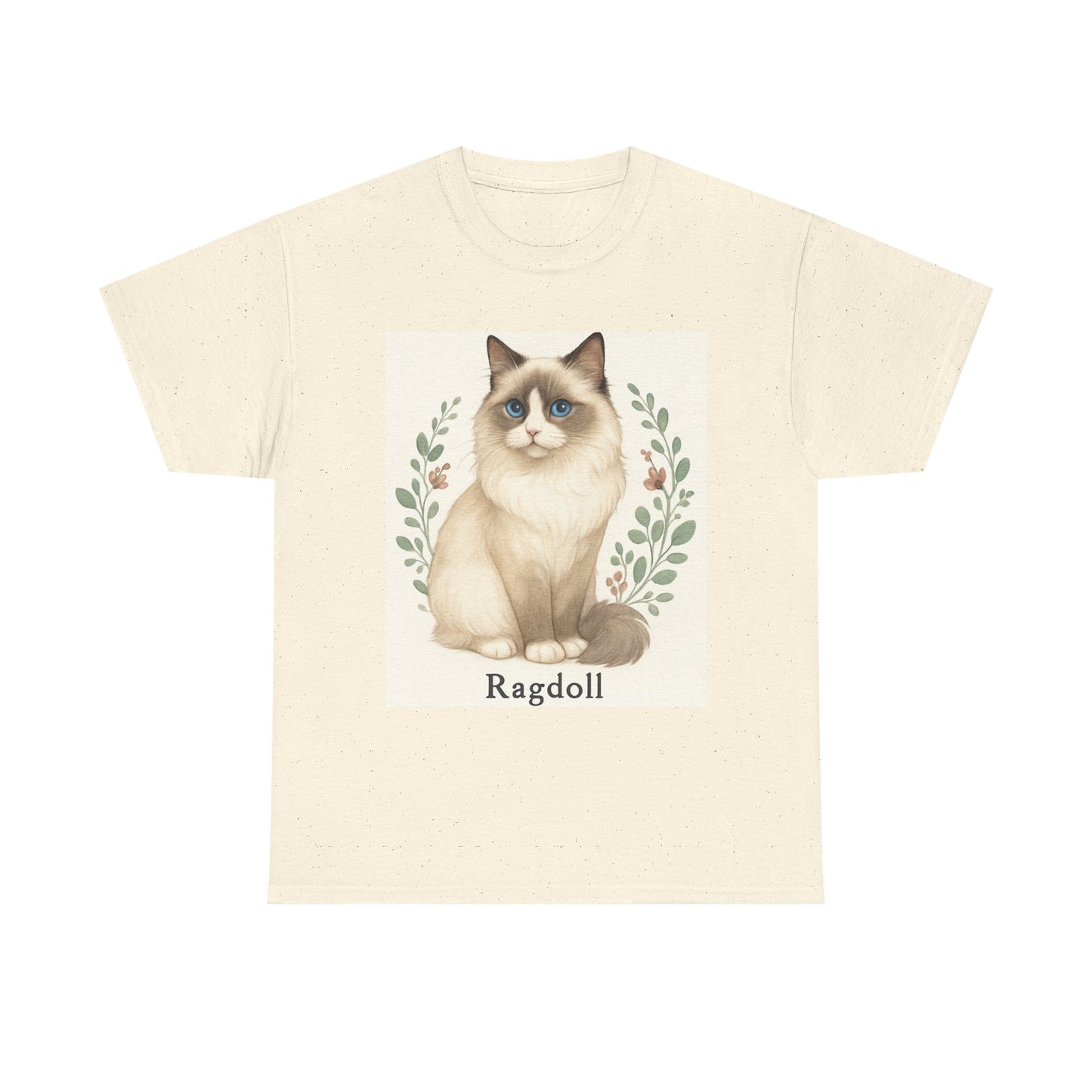 Ragdoll Cat Unisex Heavy Cotton Tee, Cute Cat Shirt, Animal Lover Gift, Pet Lover Apparel, Casual T-Shirt, Gift for Cat Moms