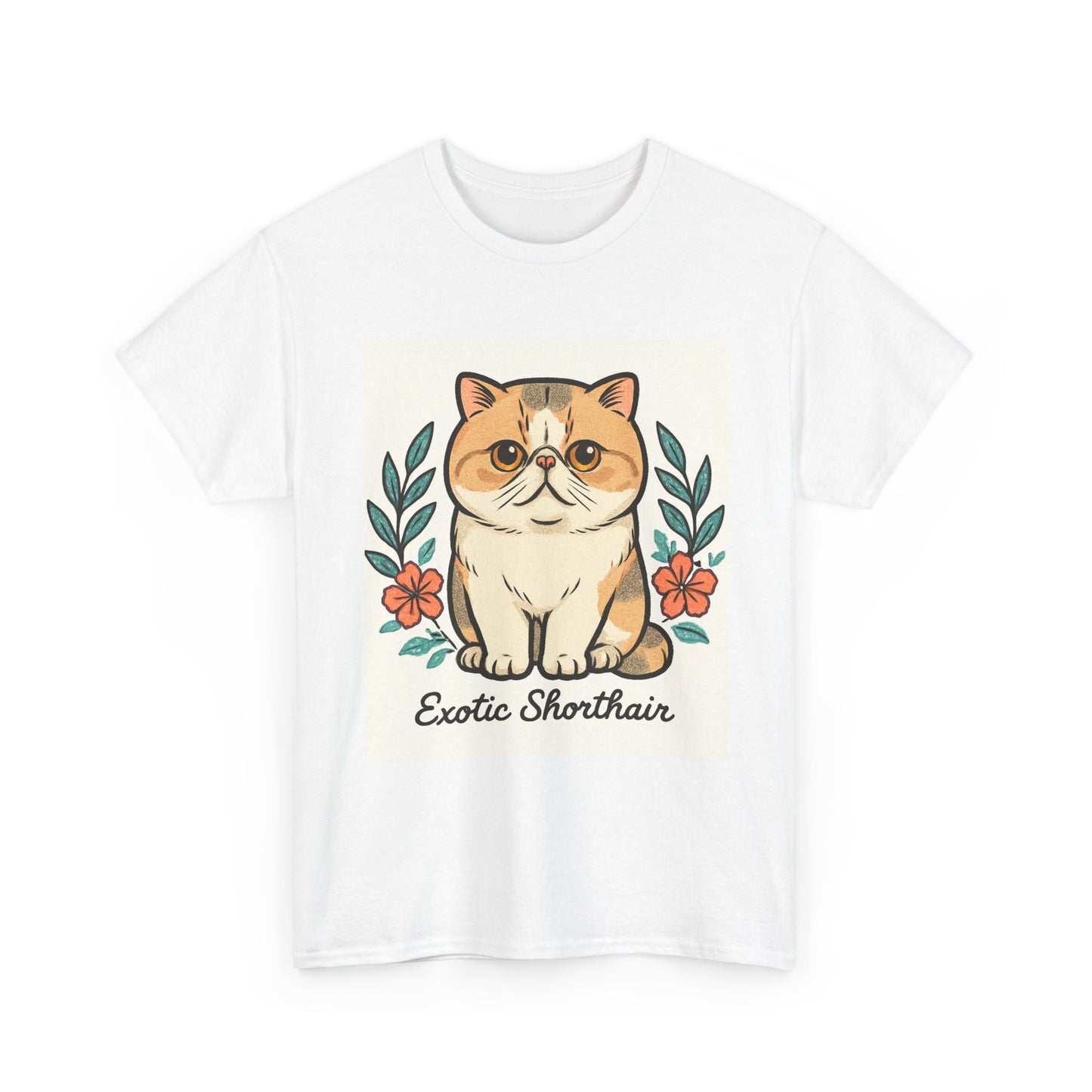 Exotic Shorthair Cat Tee - Cute Cat Lover T-Shirt, Gift for Cat Owners, Animal Lover Gift, Pet Themed Shirt, Casual Wear