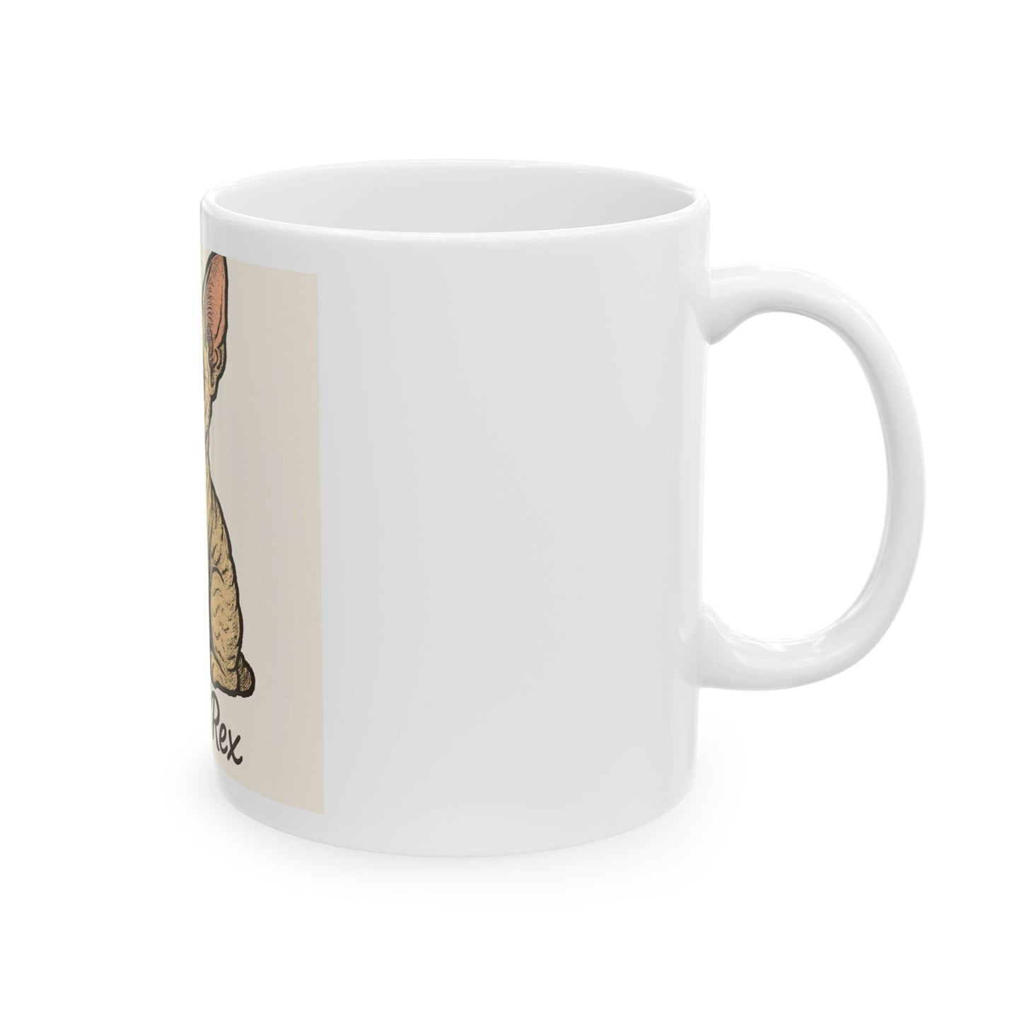 Cute Devon Rex Cat Ceramic Mug - Perfect Gift for Cat Lovers, Coffee, Tea, Home Decor, Animal Enthusiasts