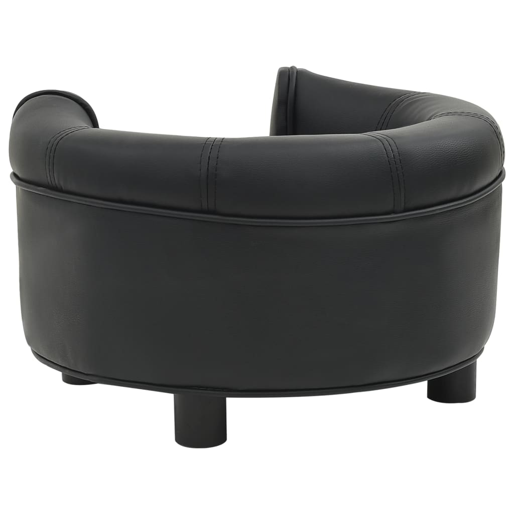 vidaXL Dog Sofa Puppy Couch Bed with Washable Cover Plush and Faux Leather