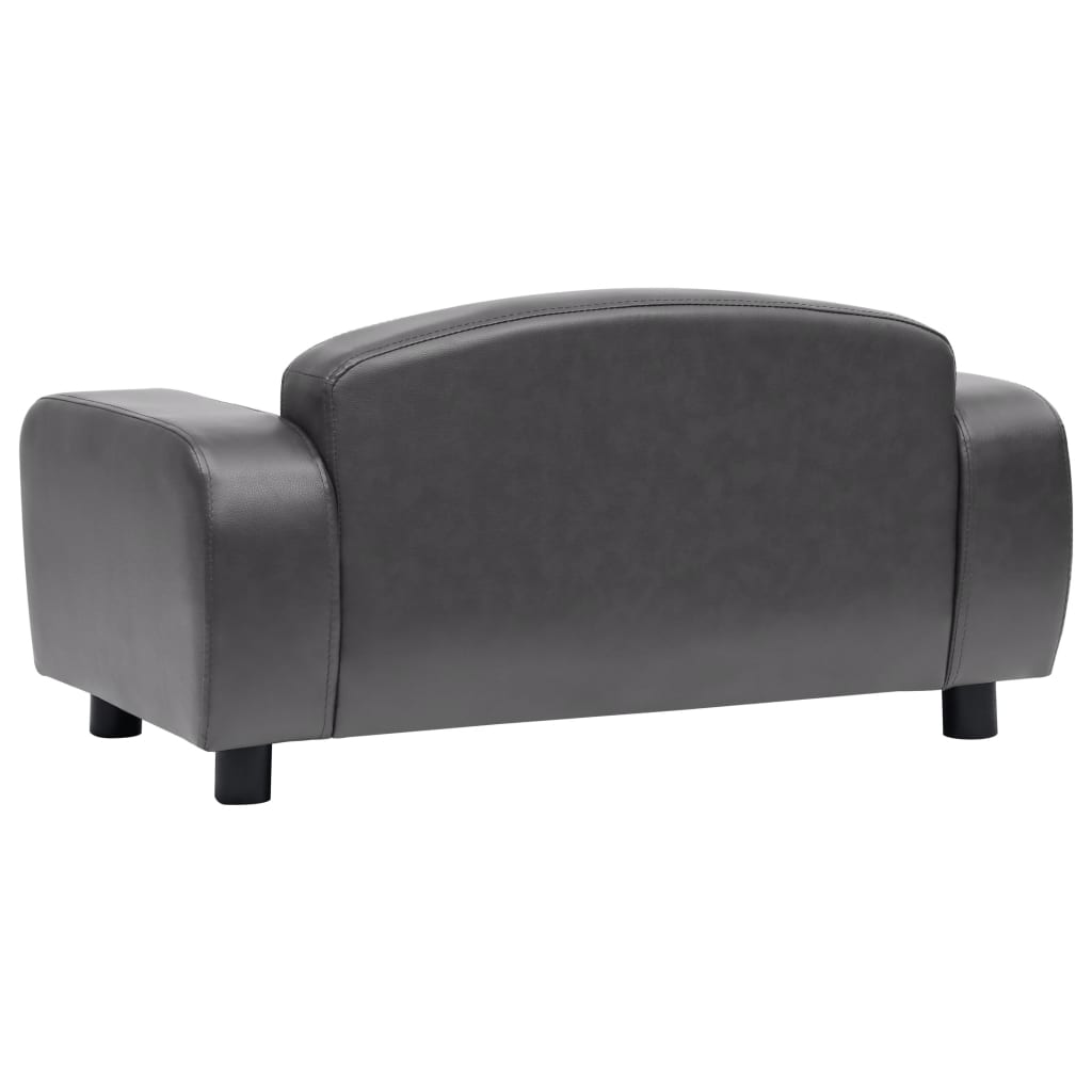 vidaXL Dog Sofa Dog Bed Foam Pet Puppy Couch with Washable Cover Faux Leather