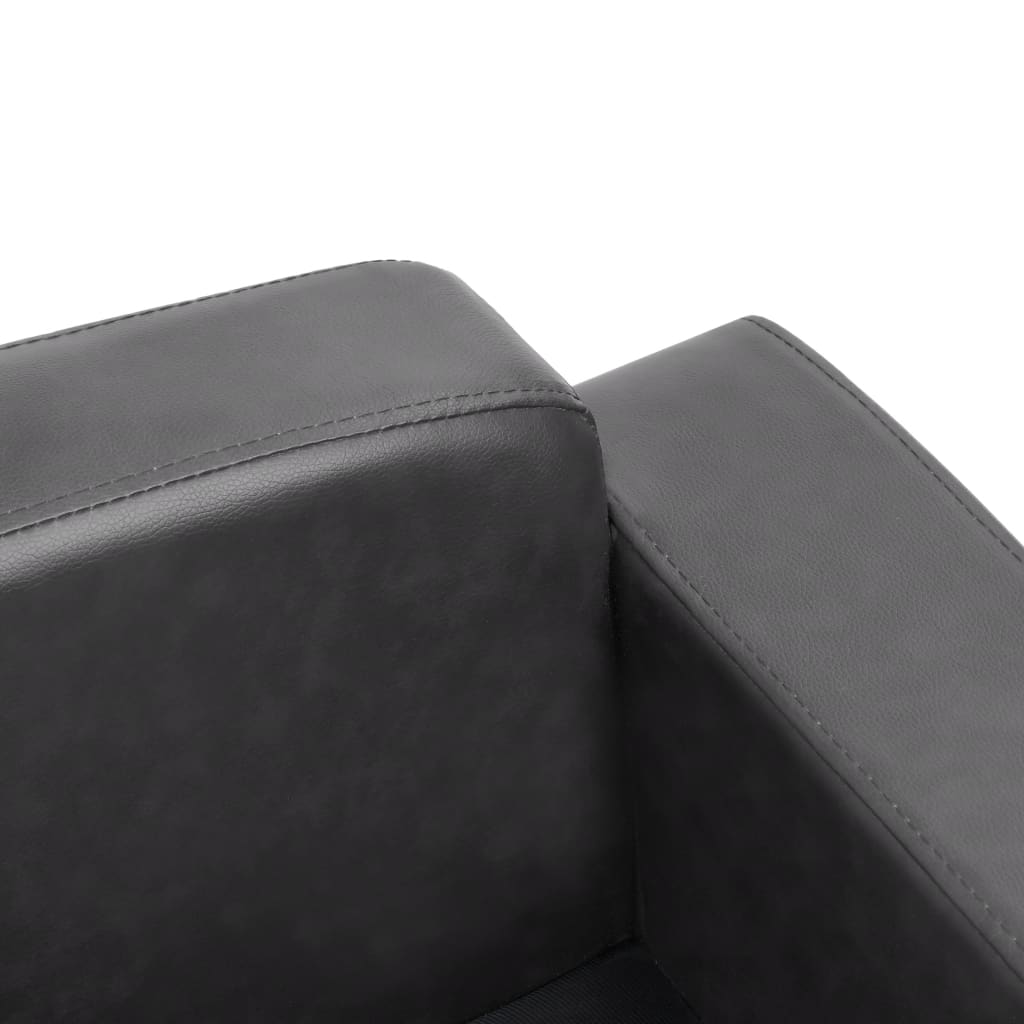 vidaXL Dog Sofa Dog Bed Foam Pet Puppy Couch with Washable Cover Faux Leather