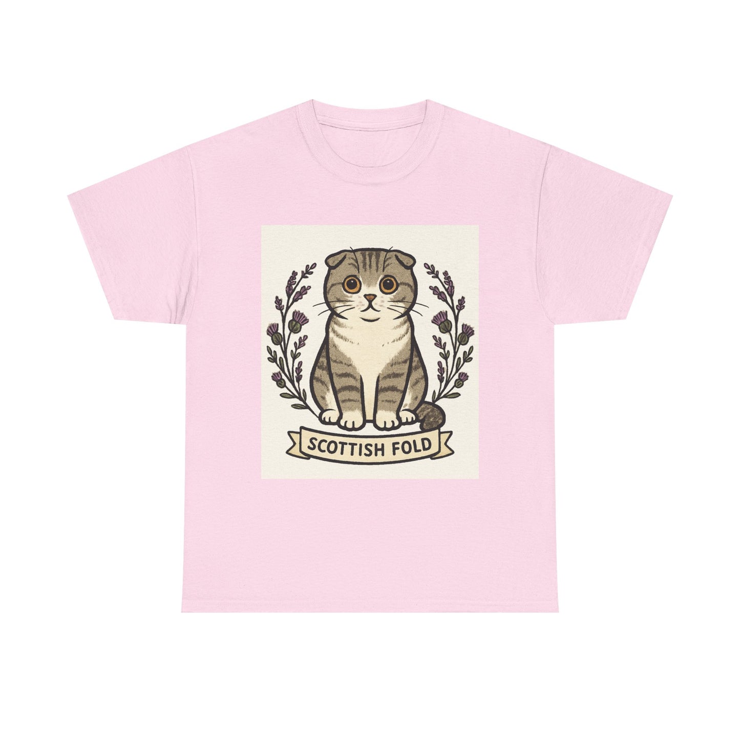 Scottish Fold Cat Tee for Cat Lovers, Cute Animal T-Shirt, Unisex Graphic Tee, Gifts for Pet Owners, Birthday Gift for Cat Owners