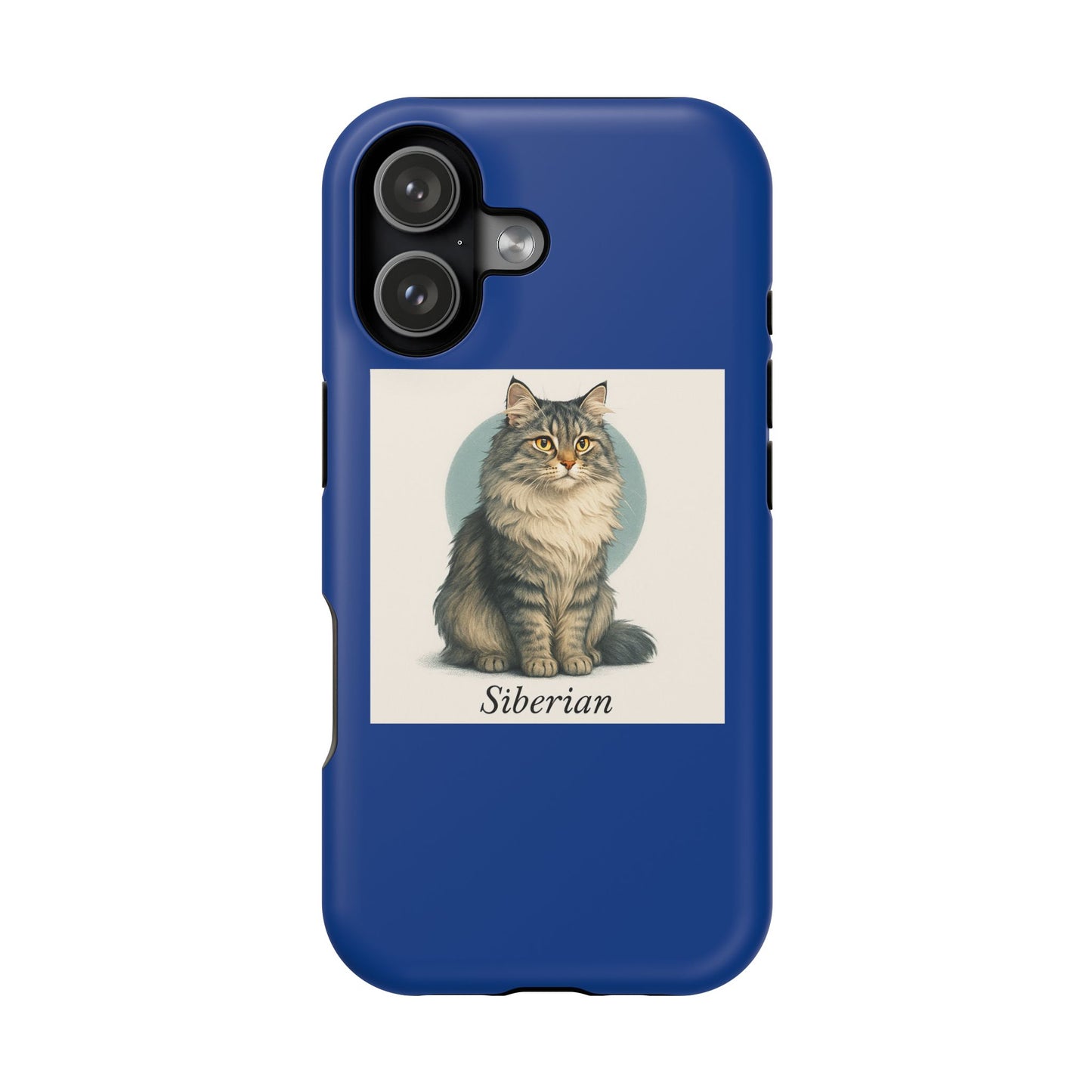 Siberian Cat Phone Case, Cute Kitty Design, Magnetic Impact Resistant Case, Pet Lover Gift, Cat Mom Accessory