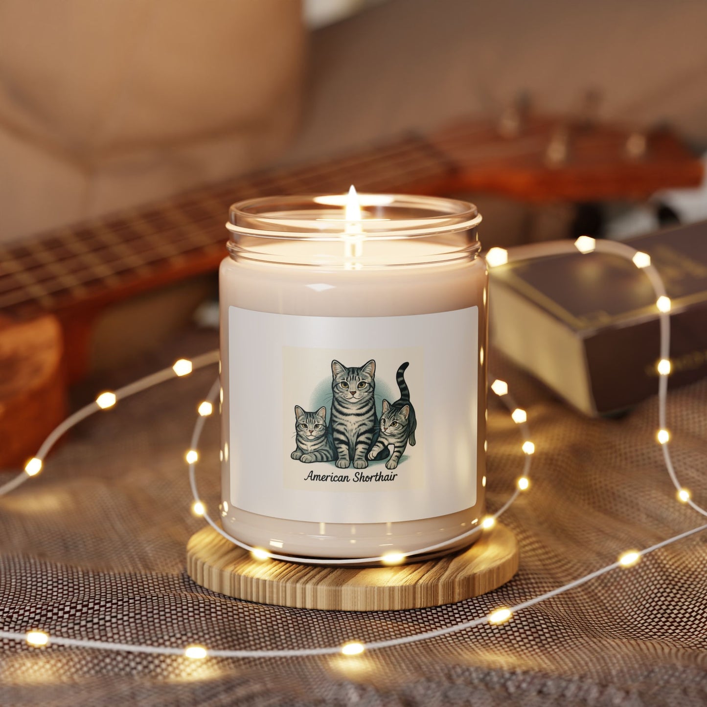 American Shorthair Cat Scented Soy Candle - Cozy Home Decor, Pet Lover Gift, Relaxation, Cat Themed, Birthday