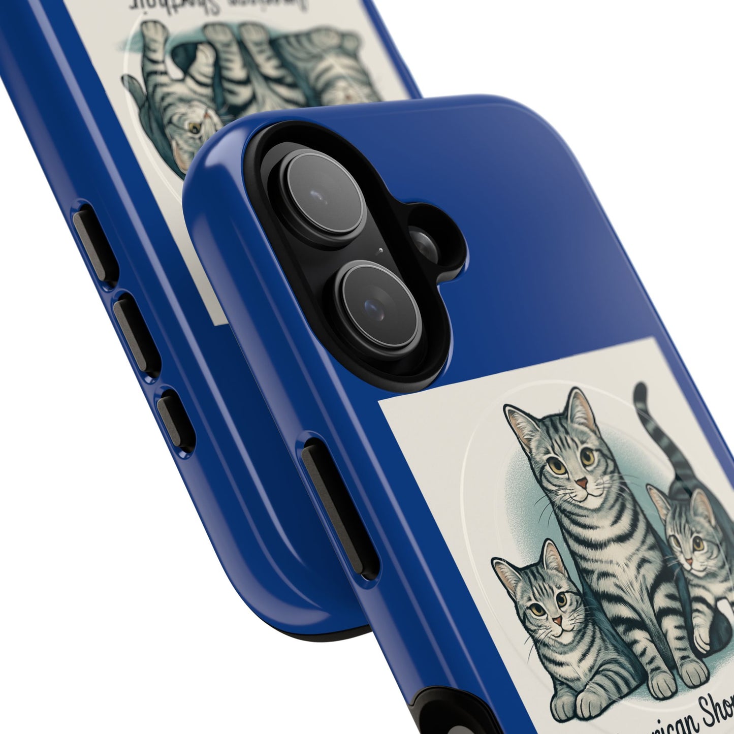 Cat Lover Tough Magnetic Case | American Shorthair Design, Smartphone Accessory, Gift for Pet Owners, Durable Phone Case, Cute Design