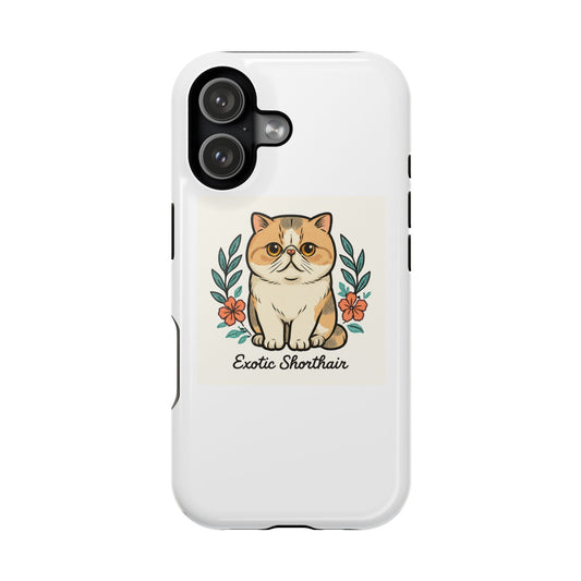 Exotic Shorthair Cat Phone Case - Impact-Resistant, Cute Cat Lover Gift, Animal Design, Pet Owner Accessory, Cat Themed Phone Cover