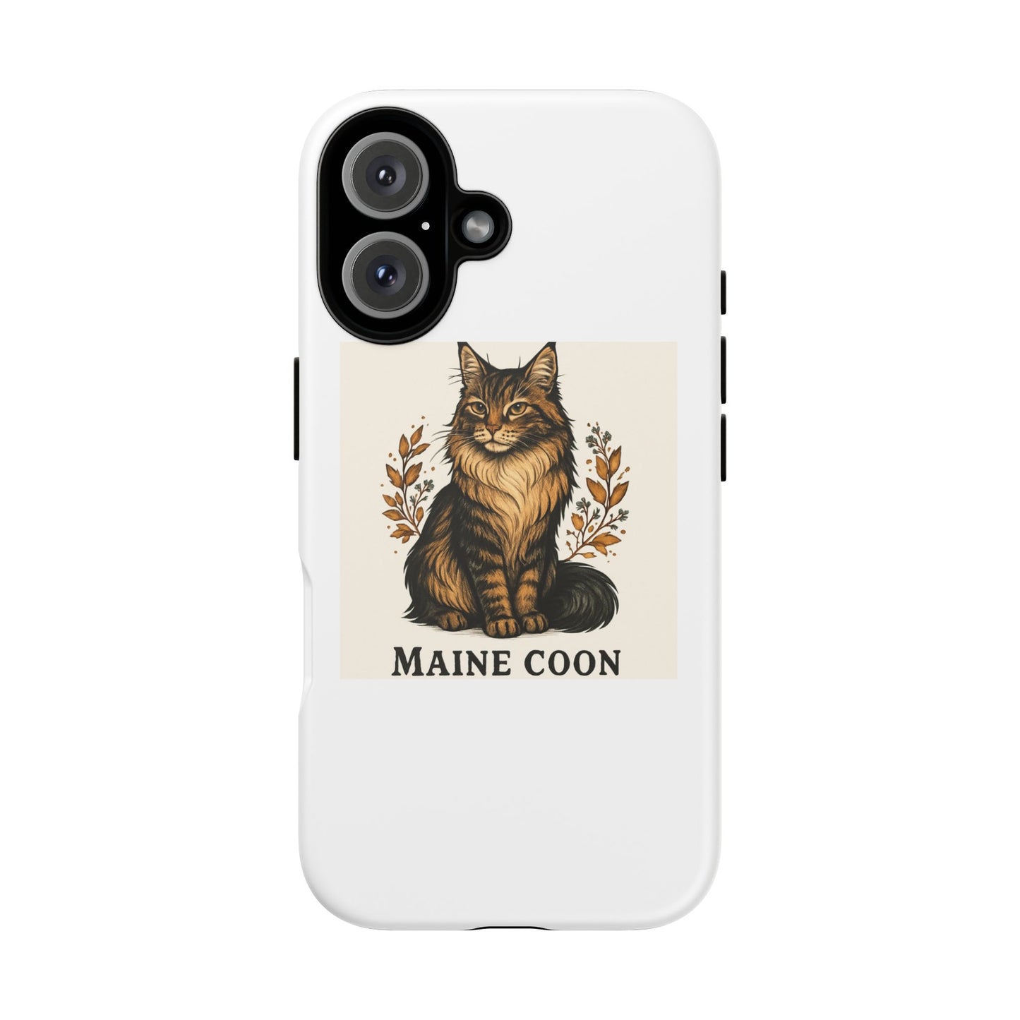 Maine Coon Phone Case, Cute Cat Accessory, Animal Lover Gift, Tough Phone Cover, Personalized Pet Design, Ideal for Cat Owners