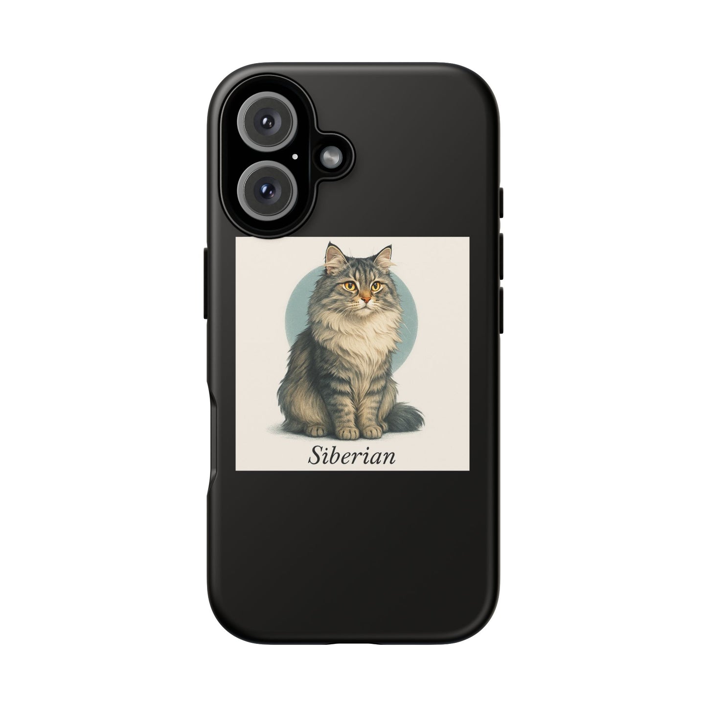Siberian Cat Phone Case, Tough Textured Protector for Cat Lovers, Unique Gift for Pet Owners, Cute Animal Design, Perfect for Holidays