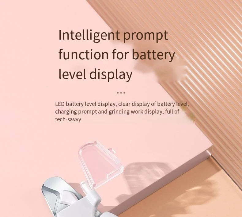 Pet Nail Clipper Trimmer with LED Light USB Rechargeable Electric Nail Clipper Display Nail Grinder Prevent Injury Low Noise