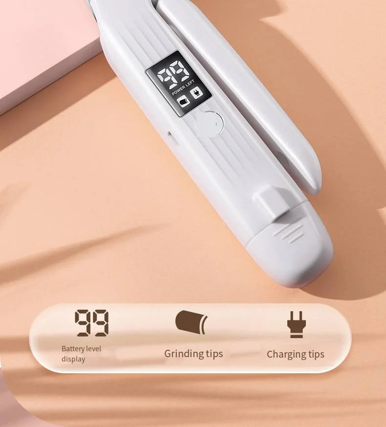 Pet Nail Clipper Trimmer with LED Light USB Rechargeable Electric Nail Clipper Display Nail Grinder Prevent Injury Low Noise