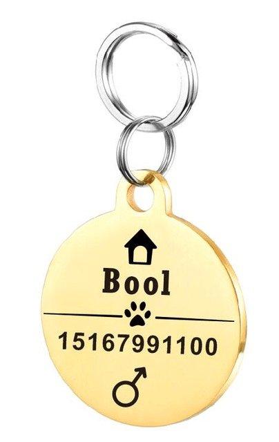 Custom Engraved Stainless Steel Pet Id Tag