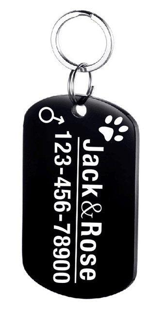 Custom Engraved Stainless Steel Pet Id Tag