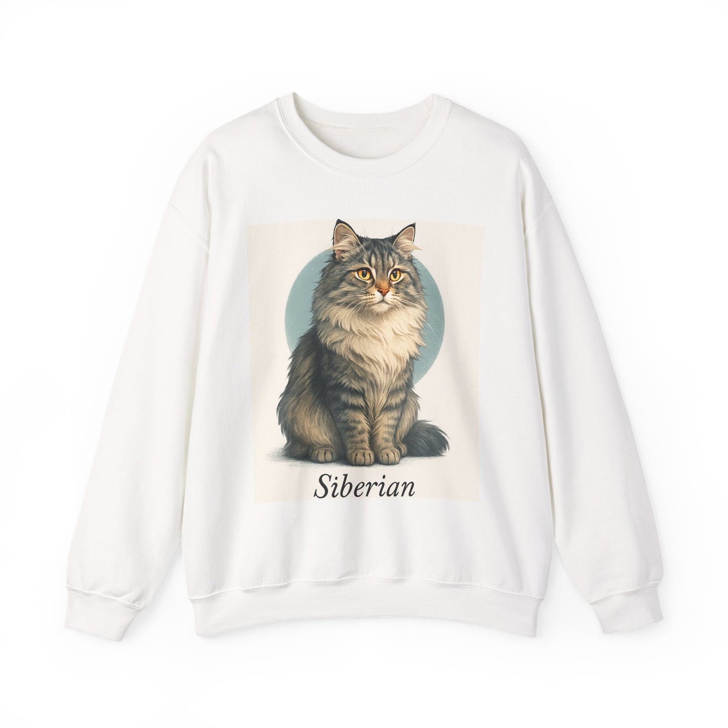 Siberian Cat Sweatshirt, Cozy Crewneck, Pet Lover Gift, Cat Apparel, Animal Lover Sweatshirt, Fall/Winter Fashion