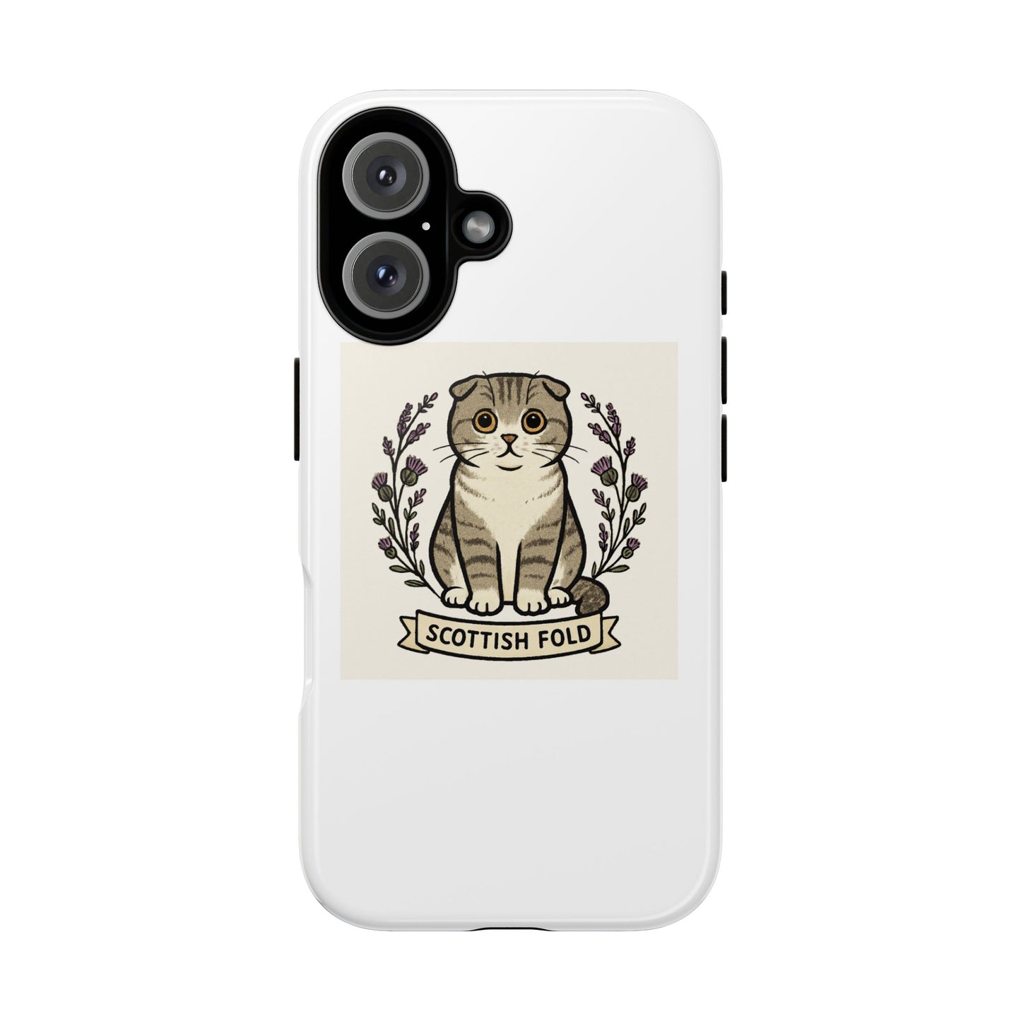 Scottish Fold Cat Phone Case, Cute Pet Lover Gift, Tough Protection, Animal Phone Cover, Cat Parent Accessory, Birthday Gift