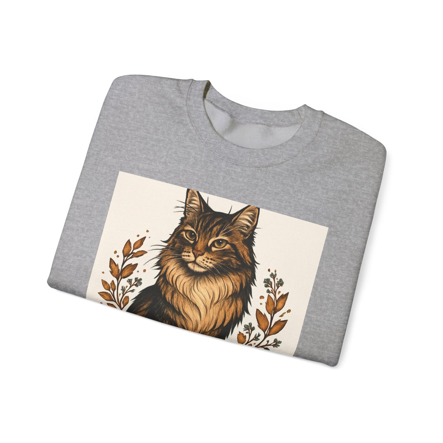 Maine Coon Sweatshirt, Cozy Cat Lover Gift, Unisex Sweatshirt, Cat Pet Owner Apparel, Funny Cat Design, Birthday Gift for Cat Lovers