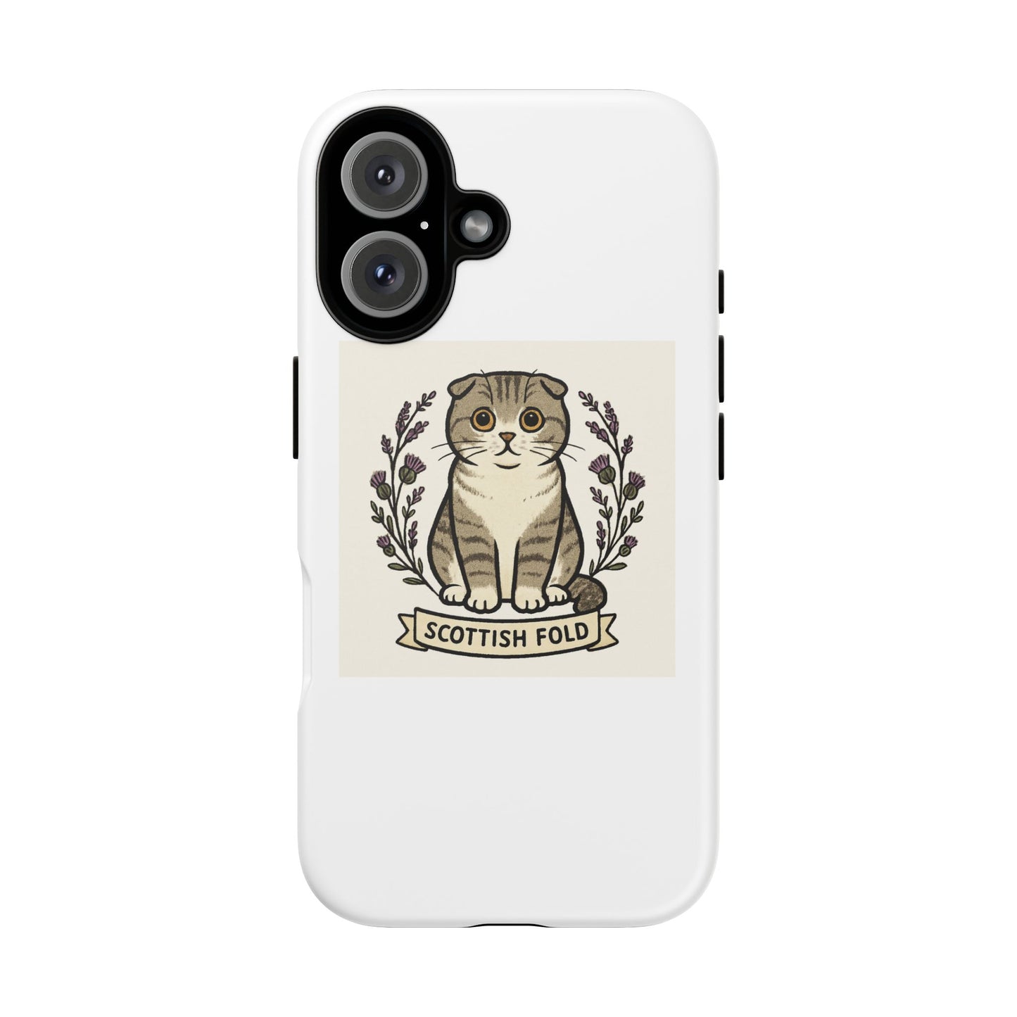 Scottish Fold Cat Phone Case, Cute Pet Lover Gift, Tough Protection, Animal Phone Cover, Cat Parent Accessory, Birthday Gift