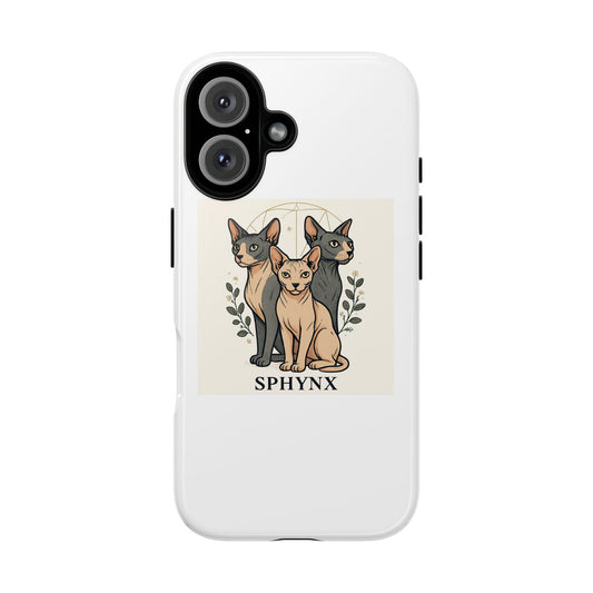 Sphynx Cat Phone Case - Tough Cases, Cat Lover Gift, Unique Phone Cover, Pet Owner Accessory, Animal Design Case, Birthday Gift