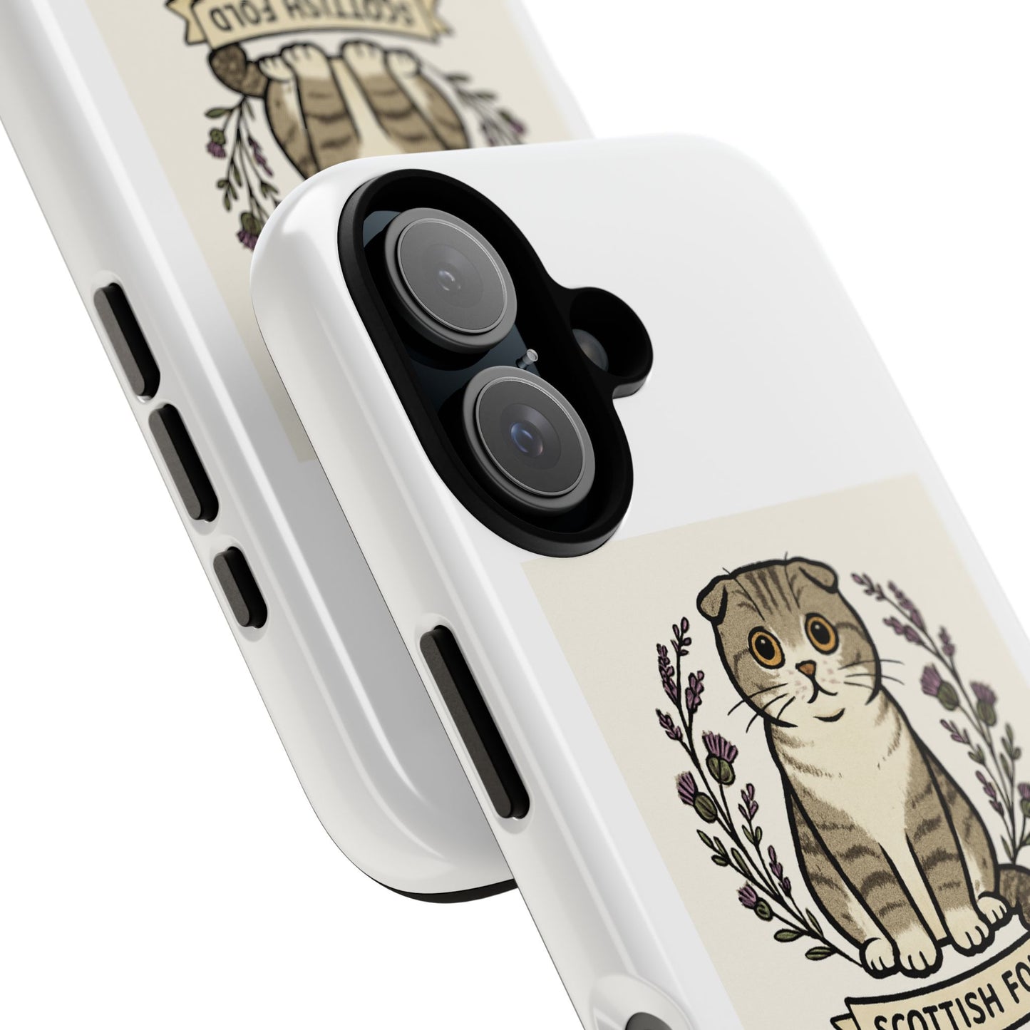 Scottish Fold Cat Phone Case, Cute Pet Lover Gift, Tough Protection, Animal Phone Cover, Cat Parent Accessory, Birthday Gift