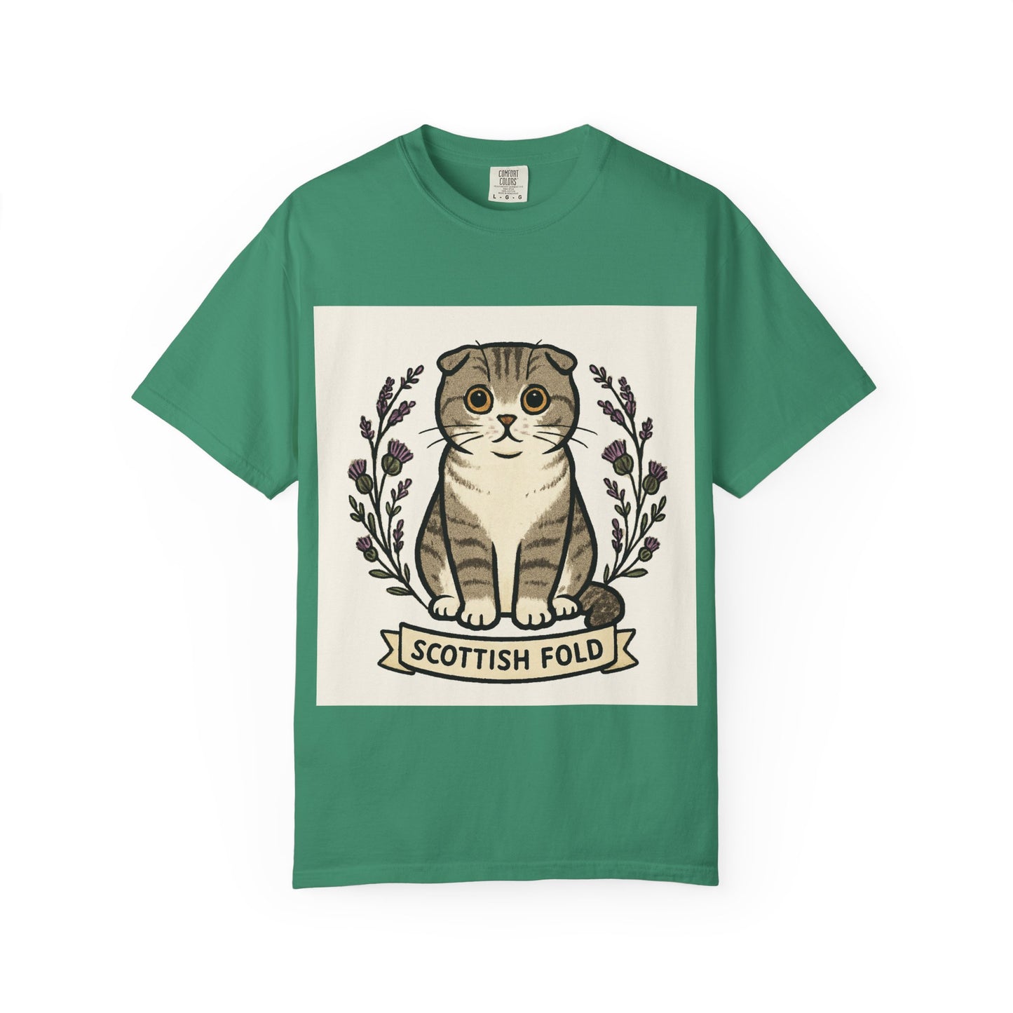 Scottish Fold Cat T-shirt, Cute Cat Lover Gift, Pet Lover Apparel, Cozy Everyday Wear, Unisex Casual Tee
