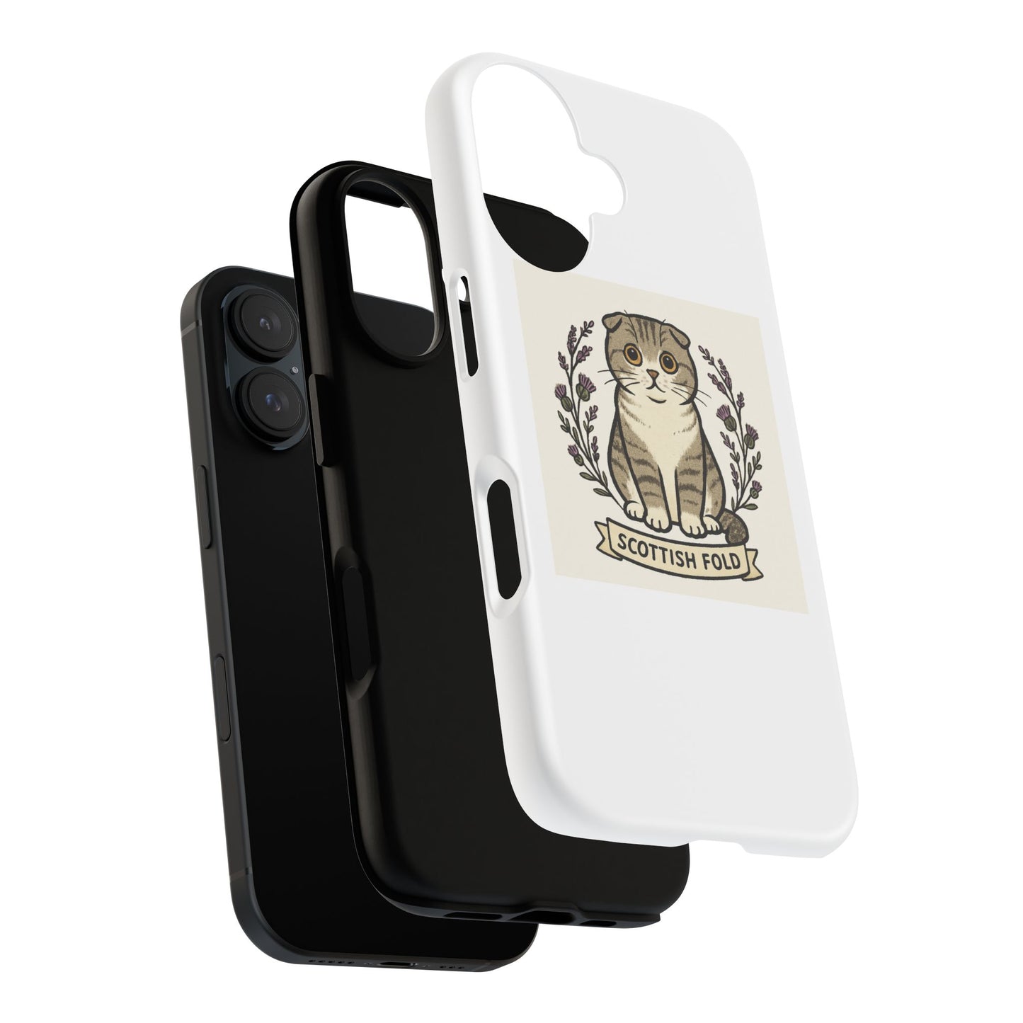 Scottish Fold Cat Phone Case, Cute Pet Lover Gift, Tough Protection, Animal Phone Cover, Cat Parent Accessory, Birthday Gift