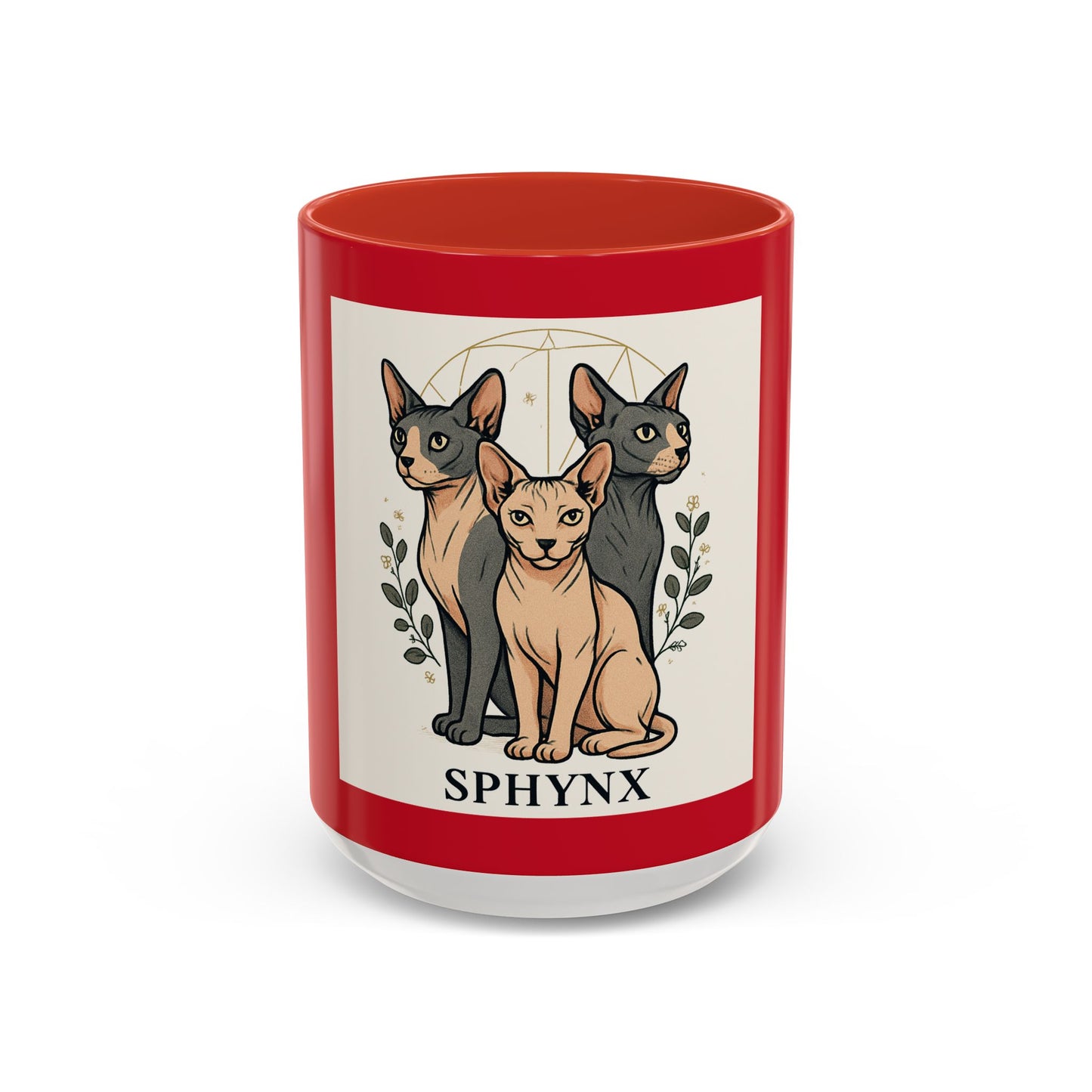Sphynx Cat Accent Coffee Mug | Cat Lover Gift, Unique Kitchen Decor, Sphynx Breed Mug, Animal Lover Coffee Cup, Pet Owner Present