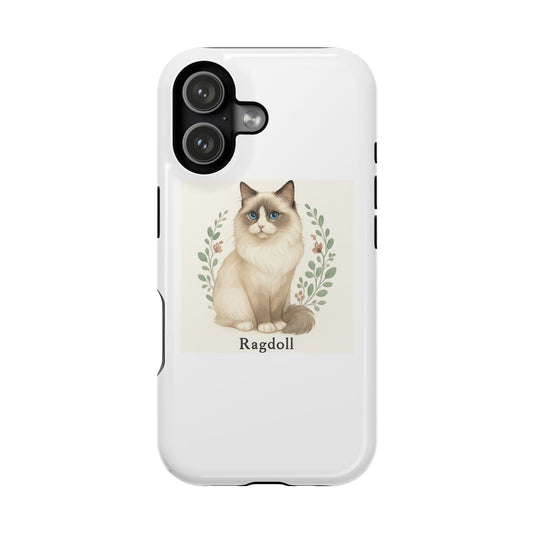 Ragdoll Cat Magnetic Phone Case, Cute Cat Lover Gift, Pet Owner Accessory, Durable Phone Protection, Wildlife Enthusiast Keepsake