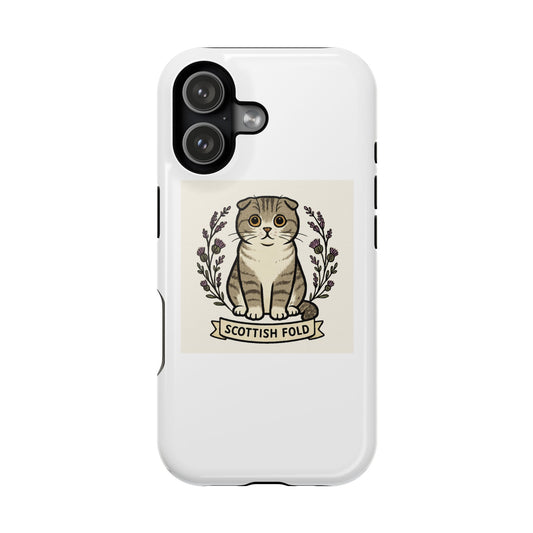 Cute Cat Magnetic Phone Case | Scottish Fold Design, Gift for Cat Lovers, Impact-Resistant Phone Accessories, Pet Owner Gift, Fun [...]