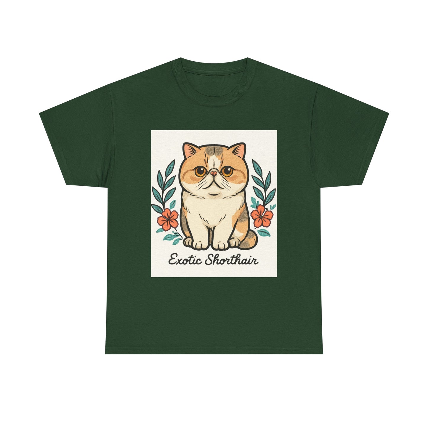 Exotic Shorthair Cat Tee - Cute Cat Lover T-Shirt, Gift for Cat Owners, Animal Lover Gift, Pet Themed Shirt, Casual Wear