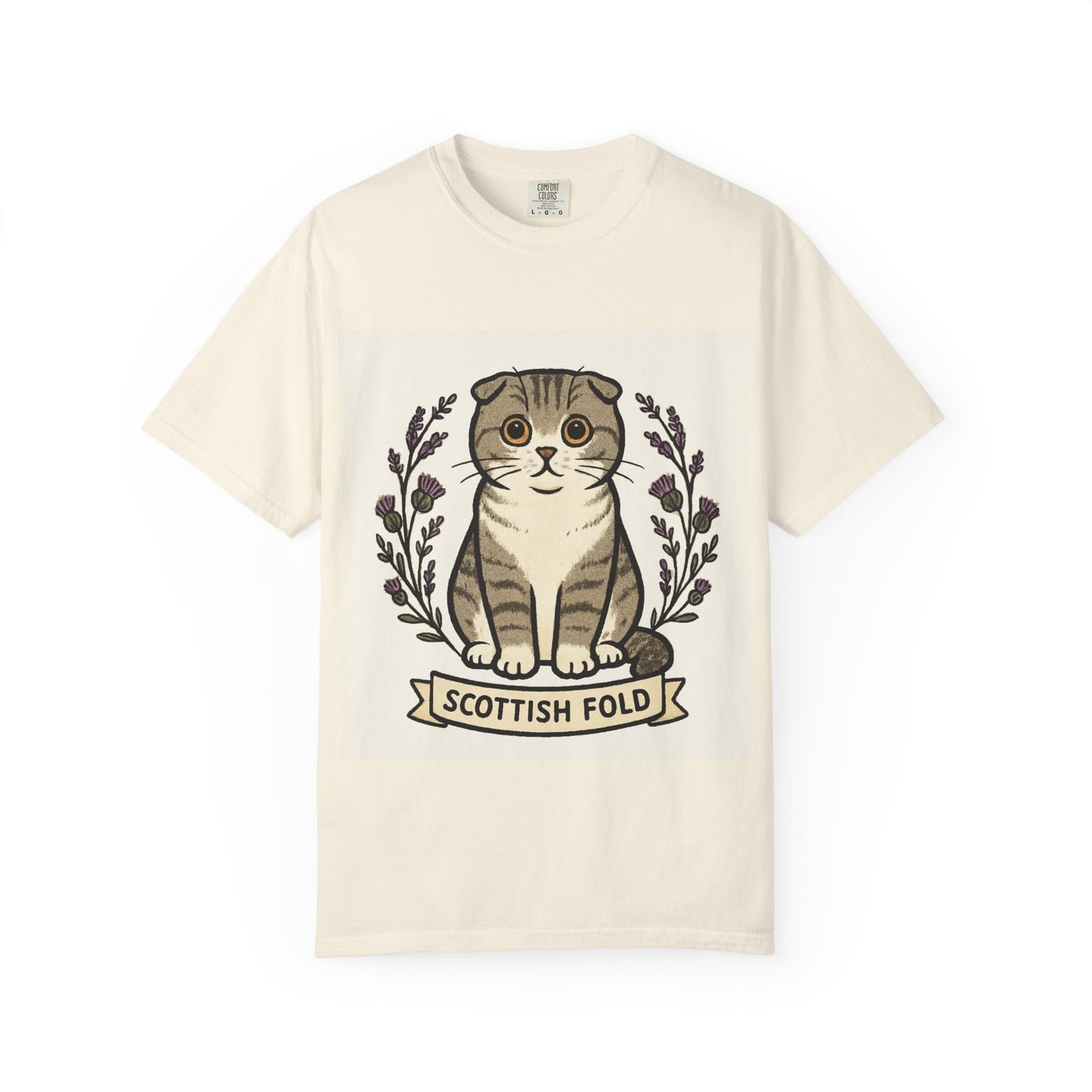 Scottish Fold Cat T-shirt, Cute Cat Lover Gift, Pet Lover Apparel, Cozy Everyday Wear, Unisex Casual Tee
