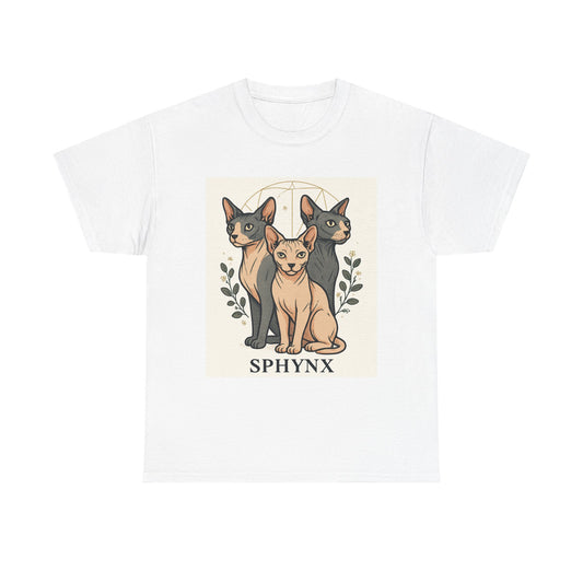 Sphynx Cat Unisex Tee, Cozy Cat Lover Shirt, Gift for Pet Owners, Animal Lovers, Casual Wear, Birthday Gift